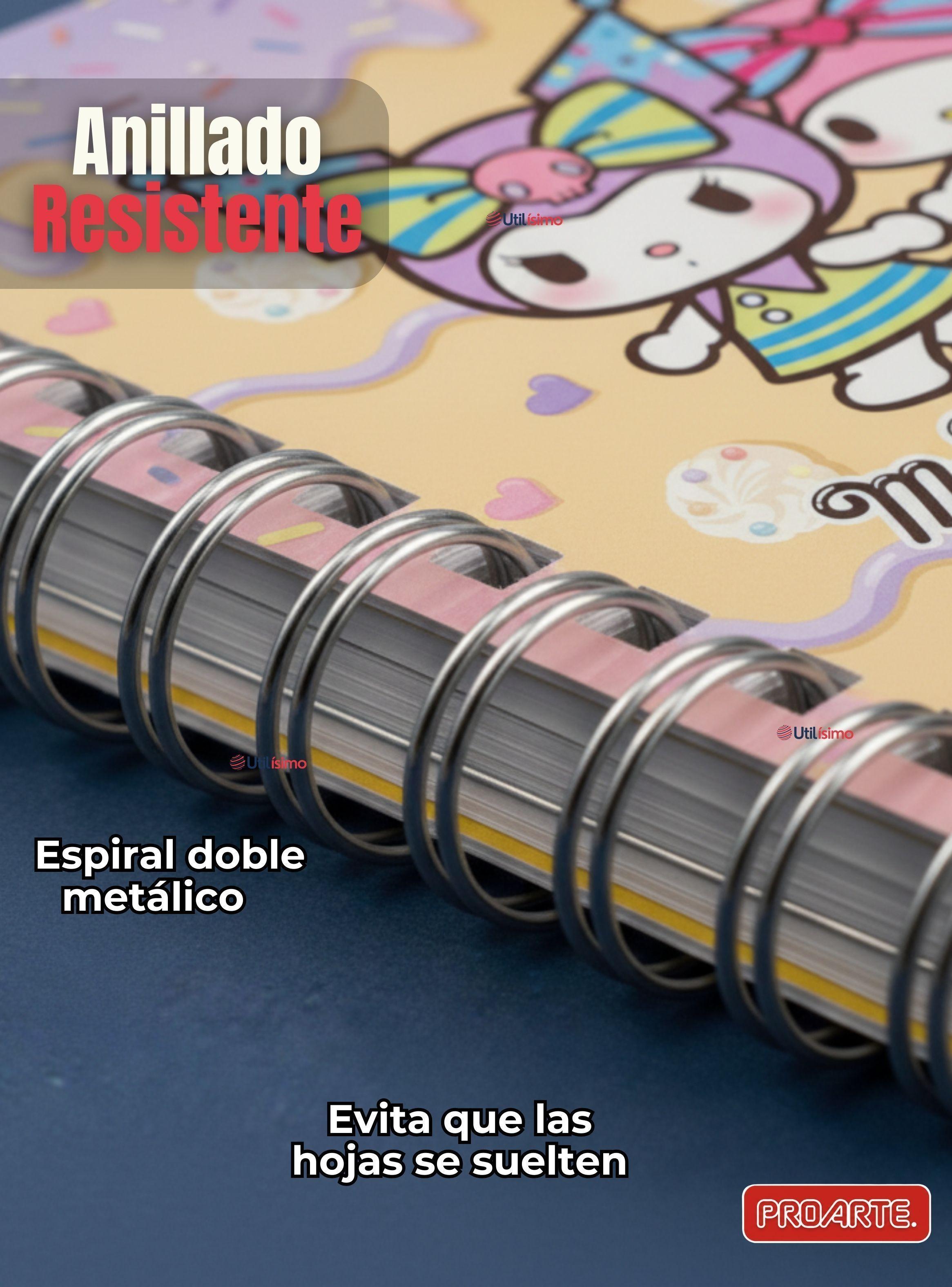 Pack 10 Cuadernos Universitario My Melody & Kuromi Proarte 7mm 100 Hojas Diseño Surtido-4