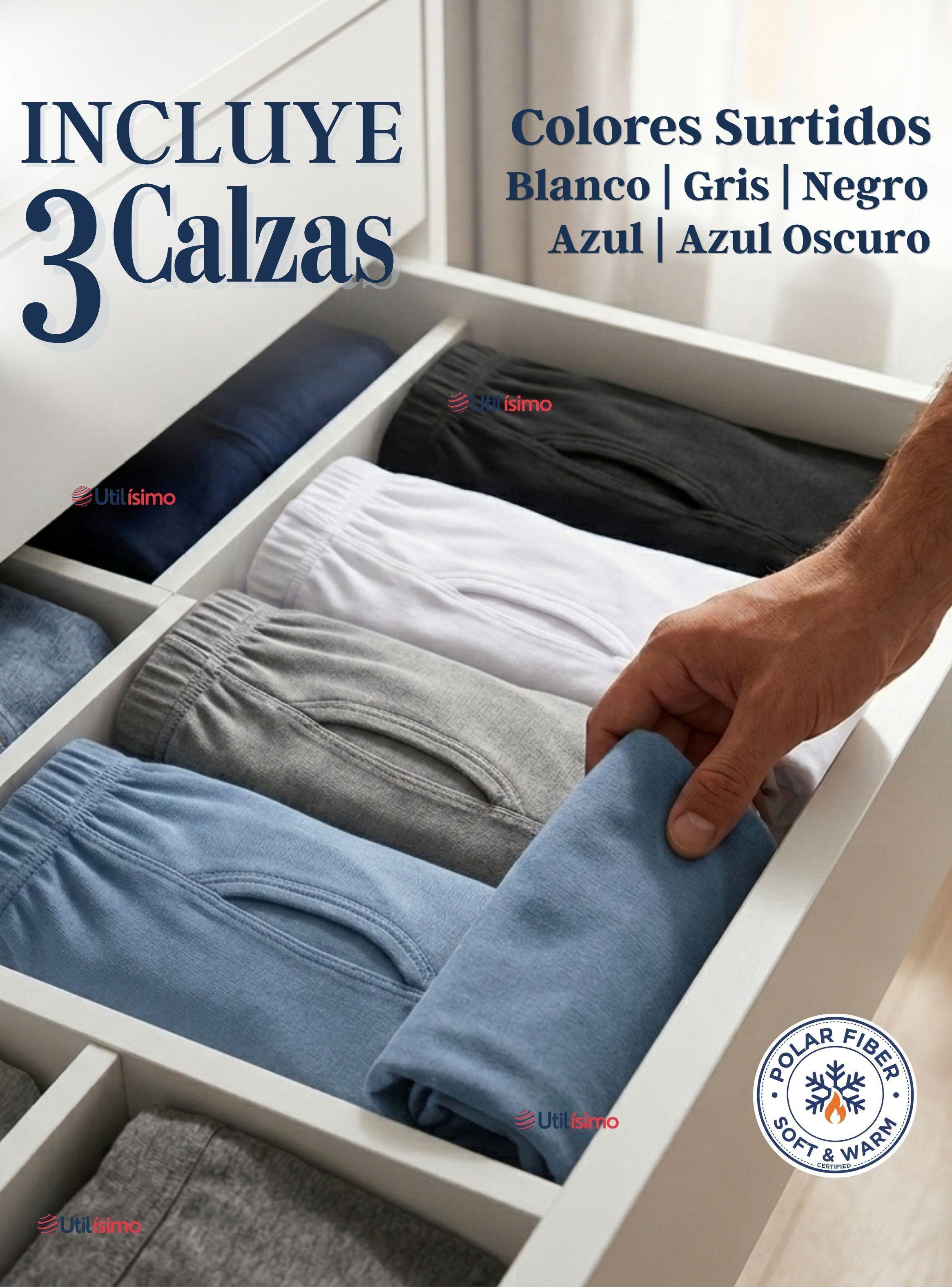 Pack 3 Calzoncillos Largos Polar Calza Hombre Invierno Primera Capa-2