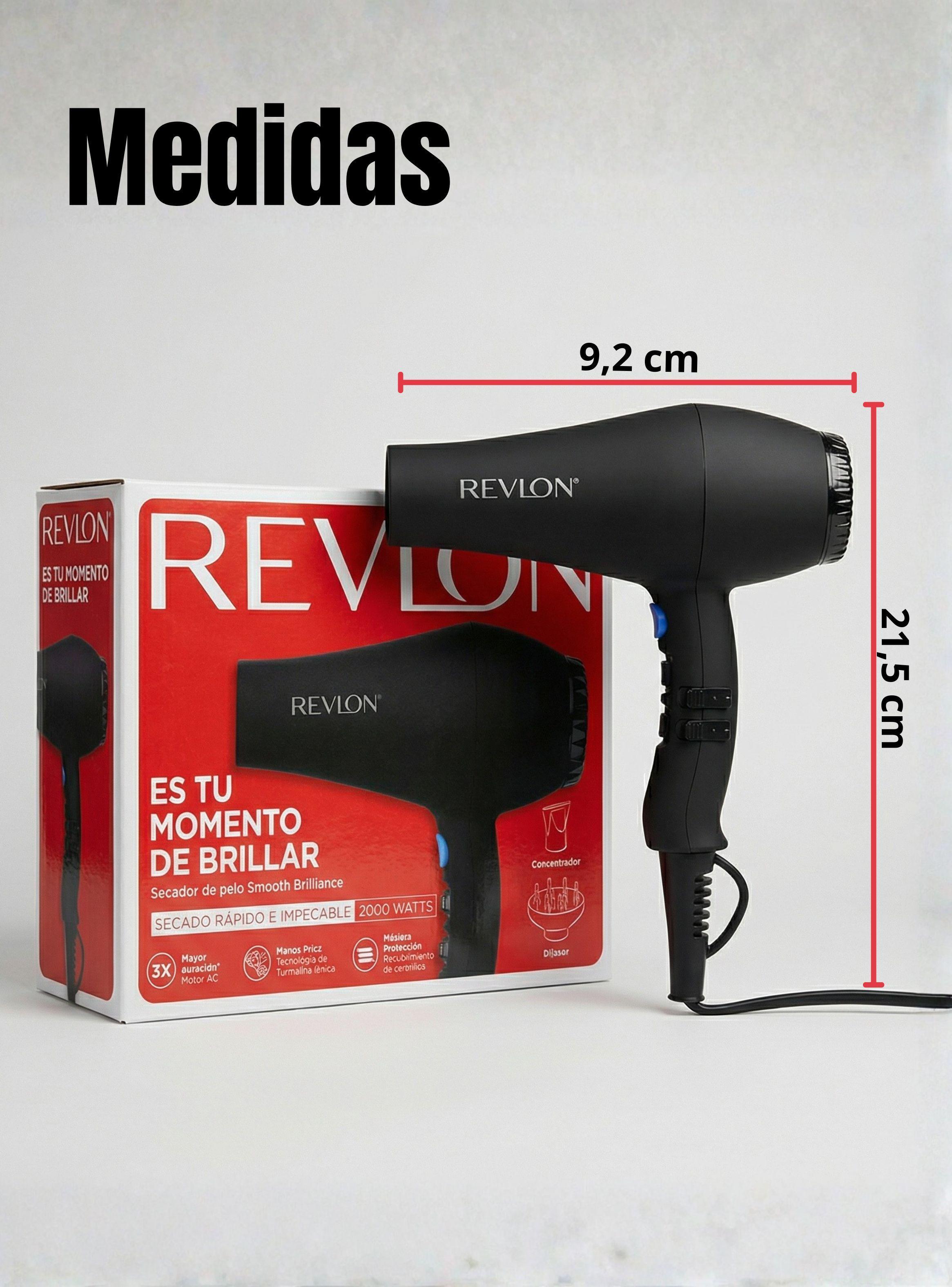 Secador De Cabello Revlon Smooth Brilliance 1875W de Potencia Color Negro-3