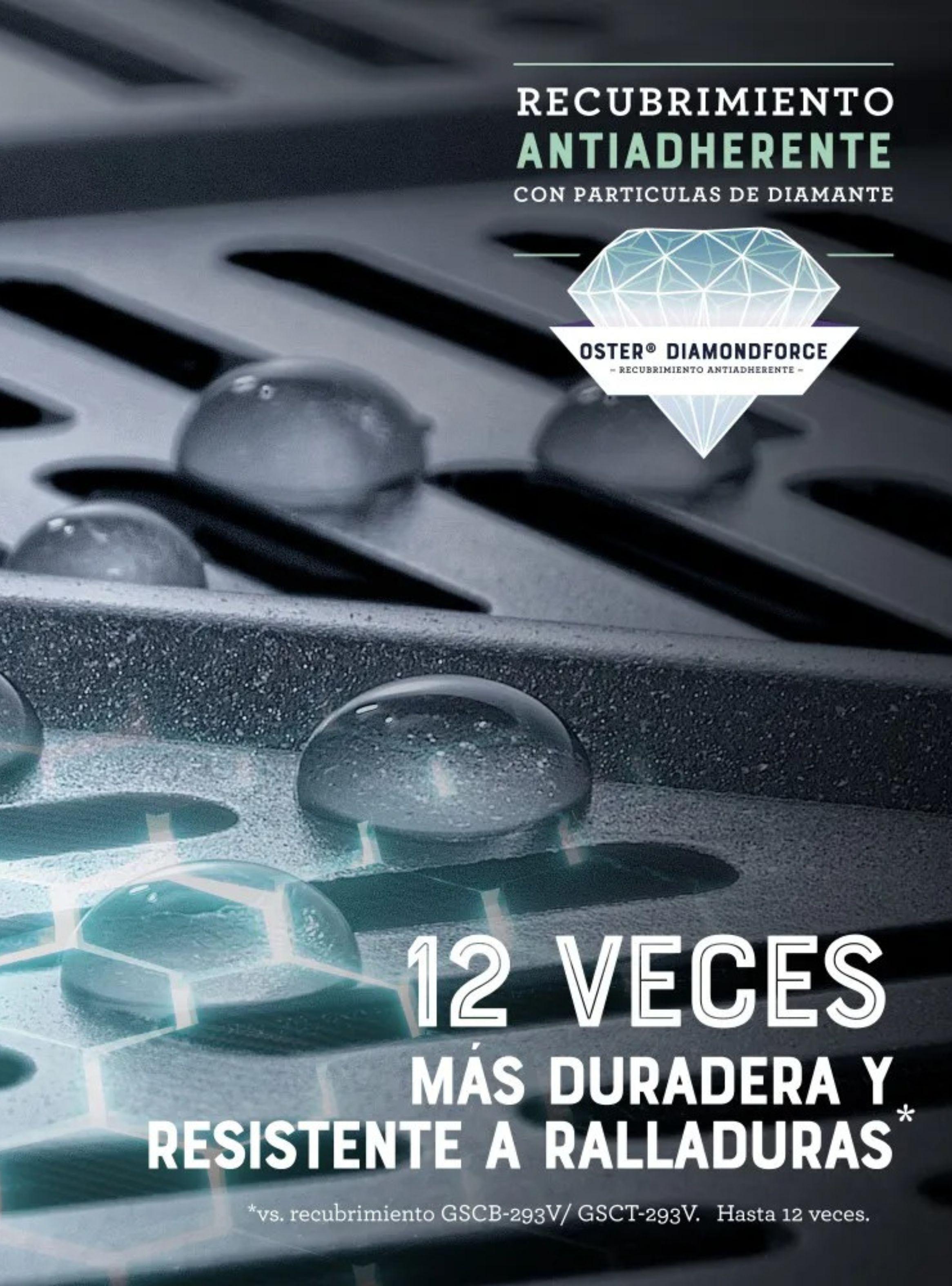 Oster® Freidora de Aire Manual, Recubrimiento Oster® DiamondForce, 4L de Capacidad  CKSTAF401MDF-6