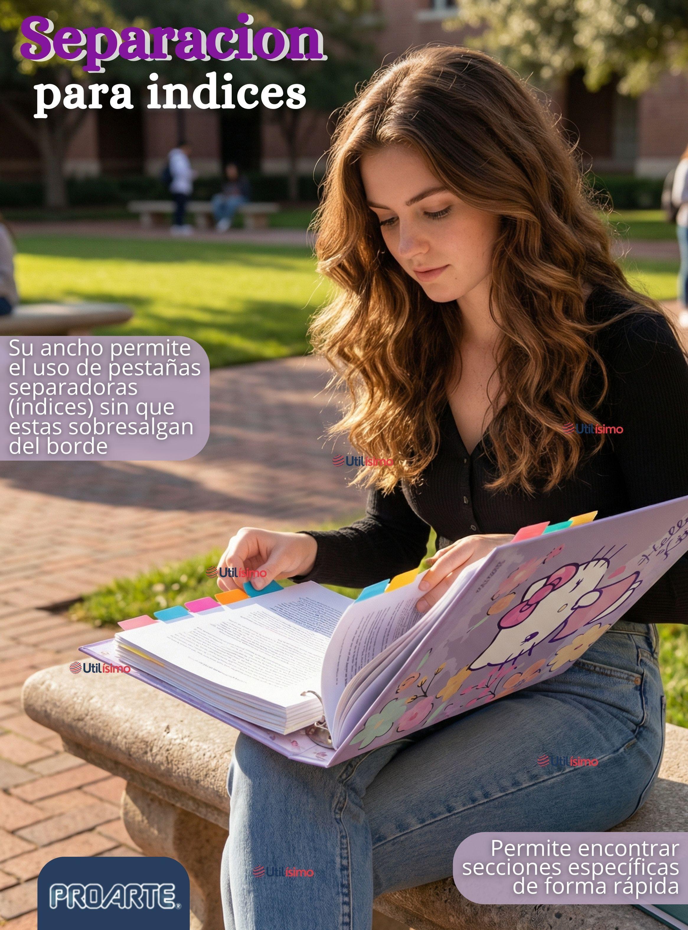 Archivador Lomo Ancho Formato A4 Carta 2 Anillos Hello Kitty Diseño Surtido-7