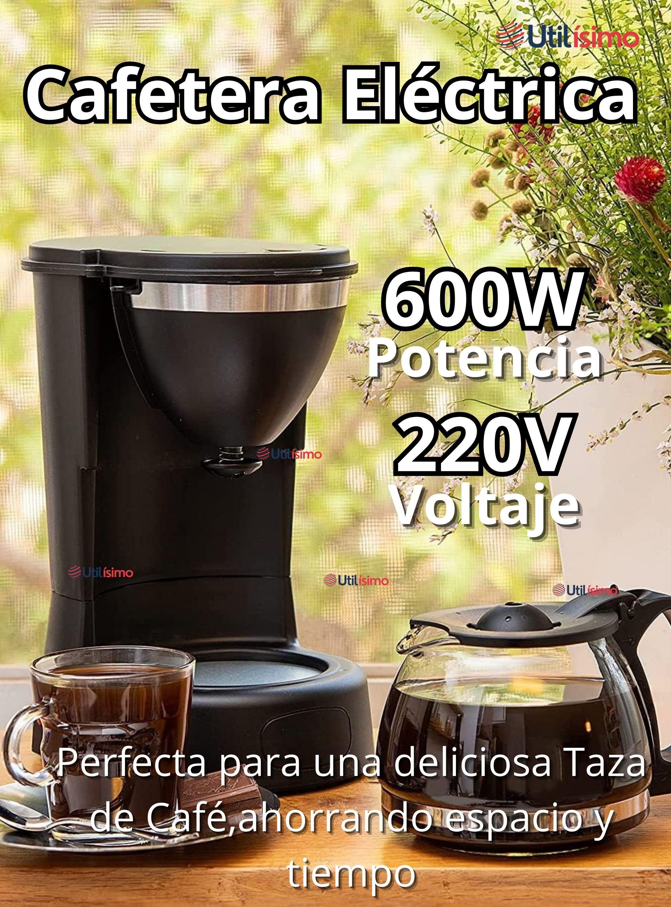 Cafetera Eléctrica 6 Tazas 600W de Potencia Con Filtro Reutilizable-1