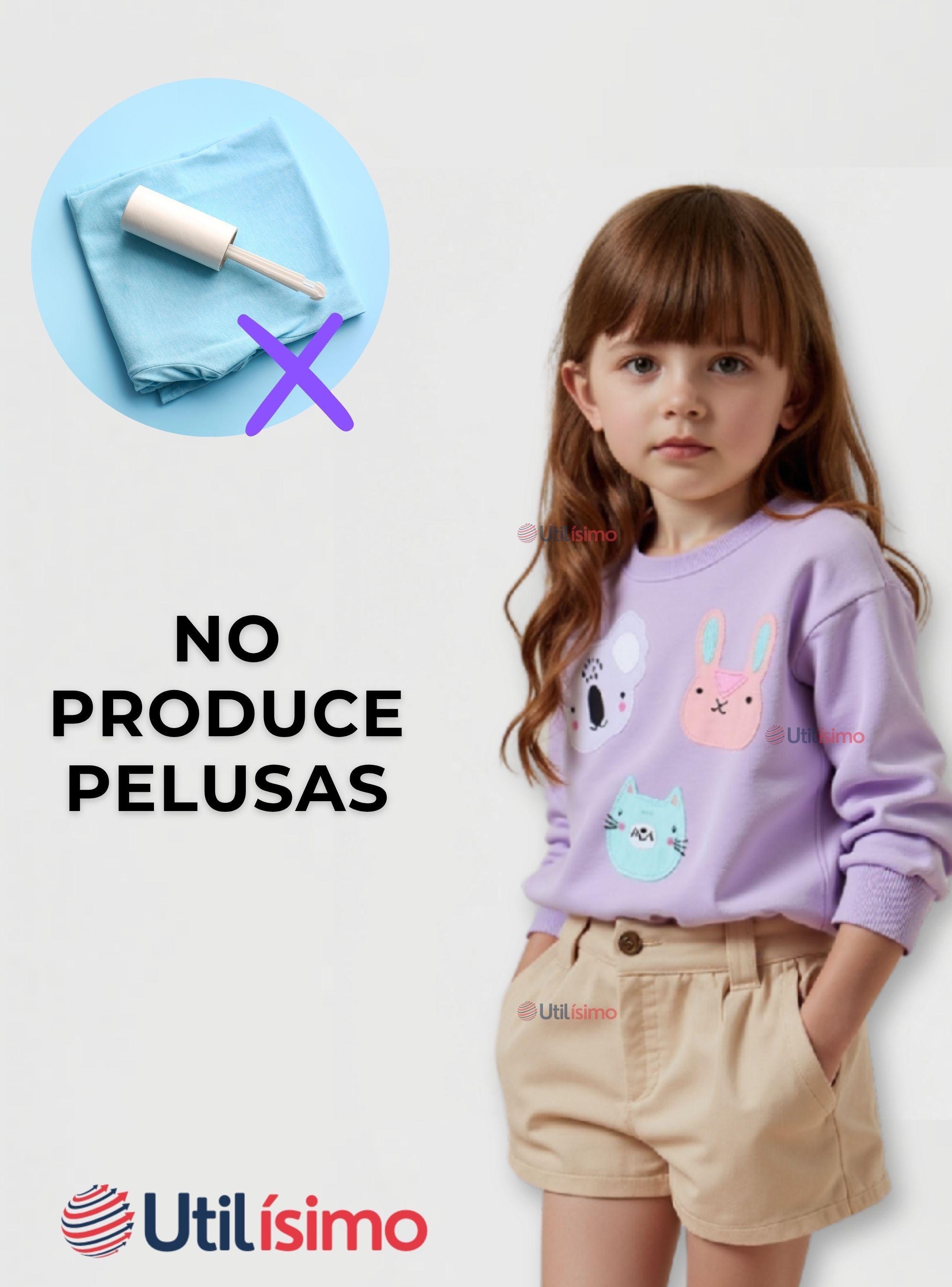 Polerón Algodón Cuello Redondo Niñas Morado Animales-6
