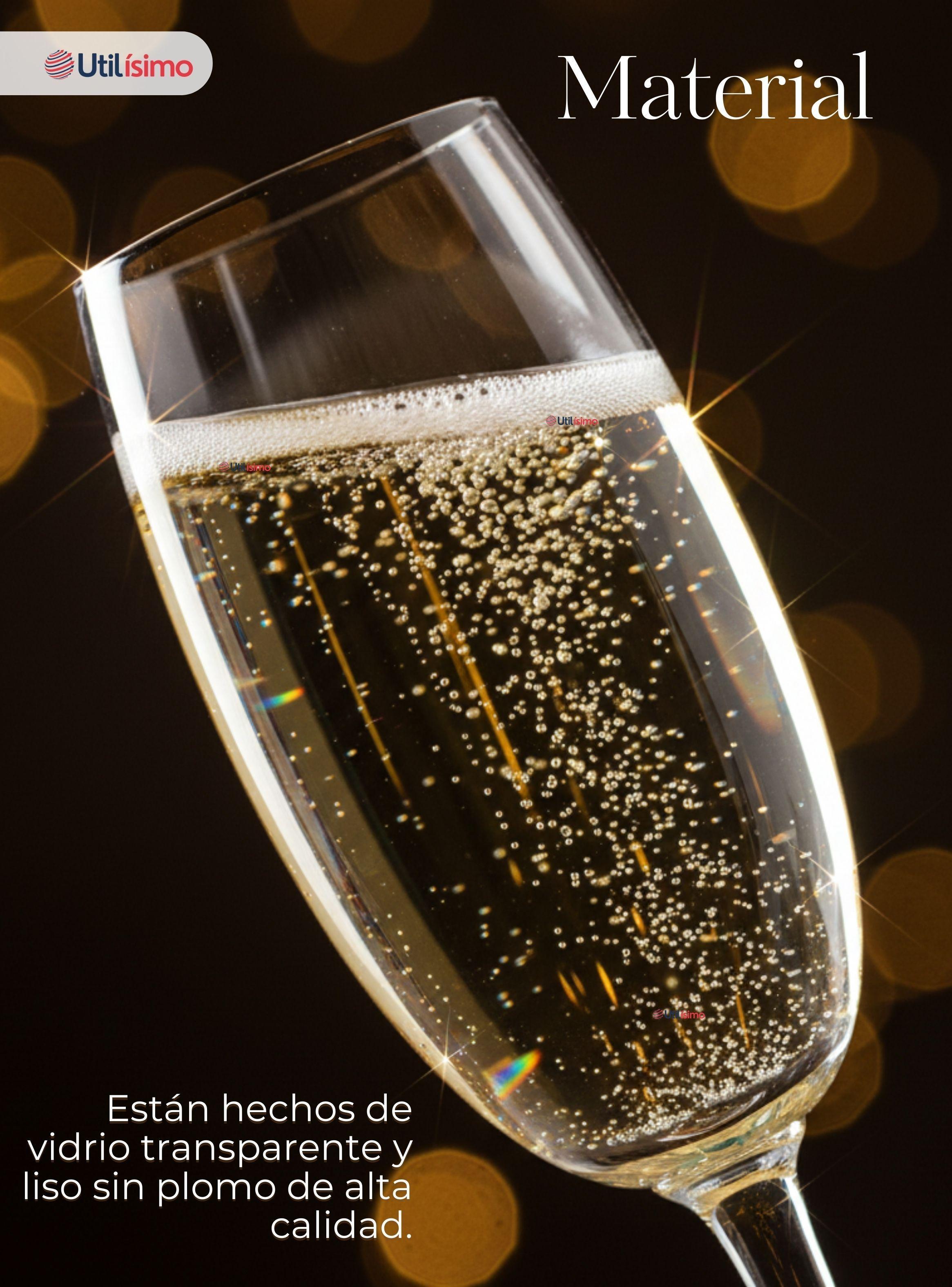 Set de 6 Copas de Champaña Espumante Capacidad 180 ml-3