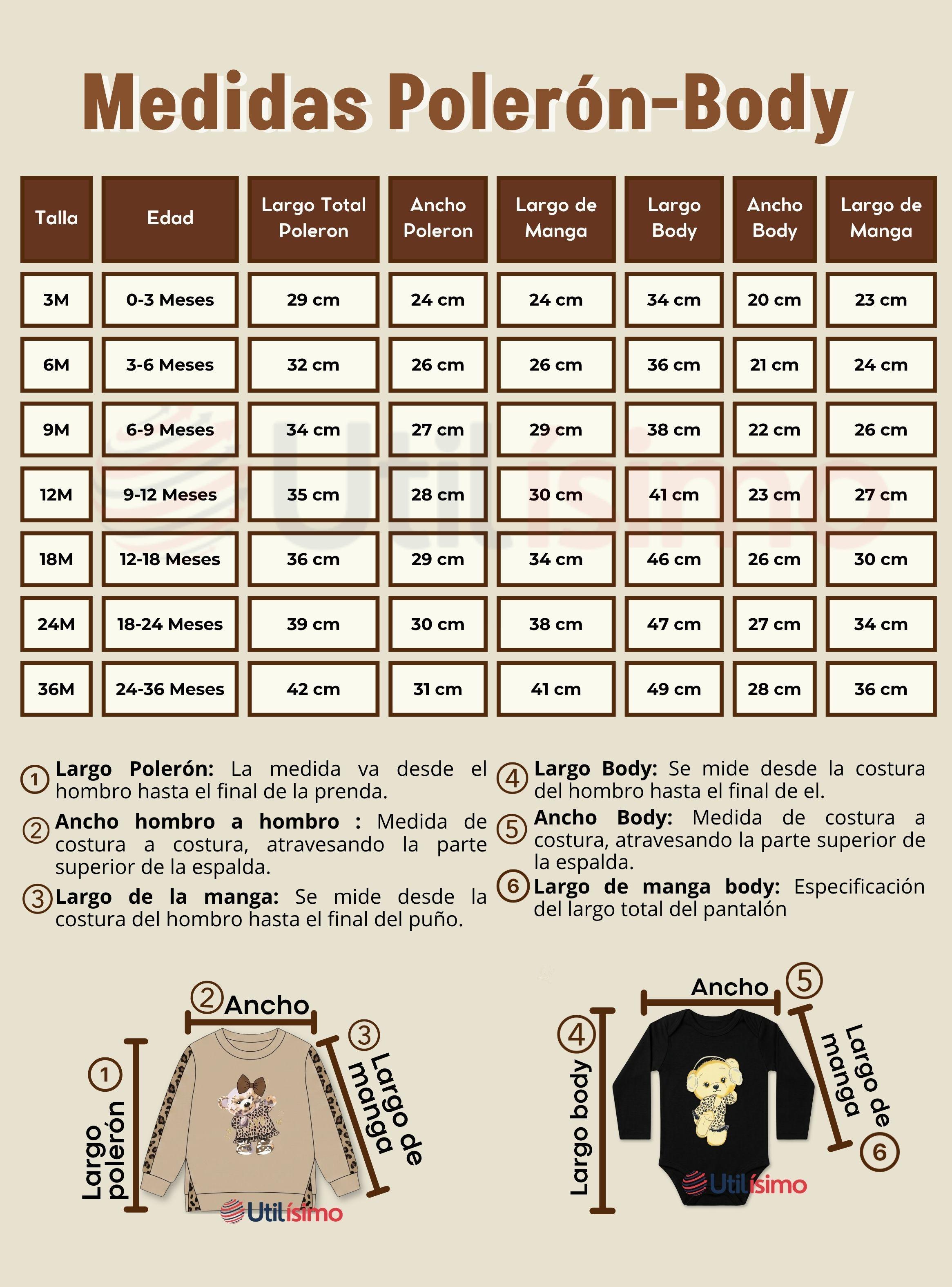 Conjunto 3 Piezas Buzo Pantalón Polerón Body Algodón Beige de Bebé Niñas-3