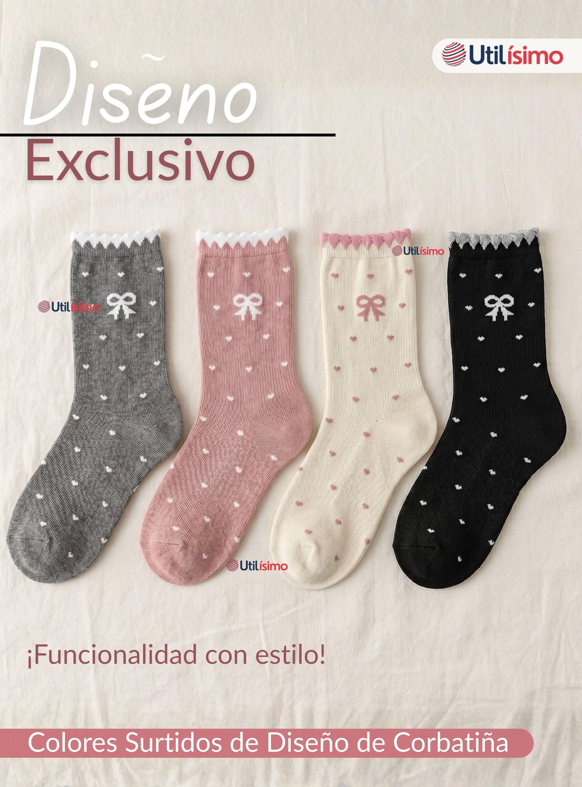 Pack 3 Calcetínes Mujer Juvenil 65% Algodón Colores Surtidos-6