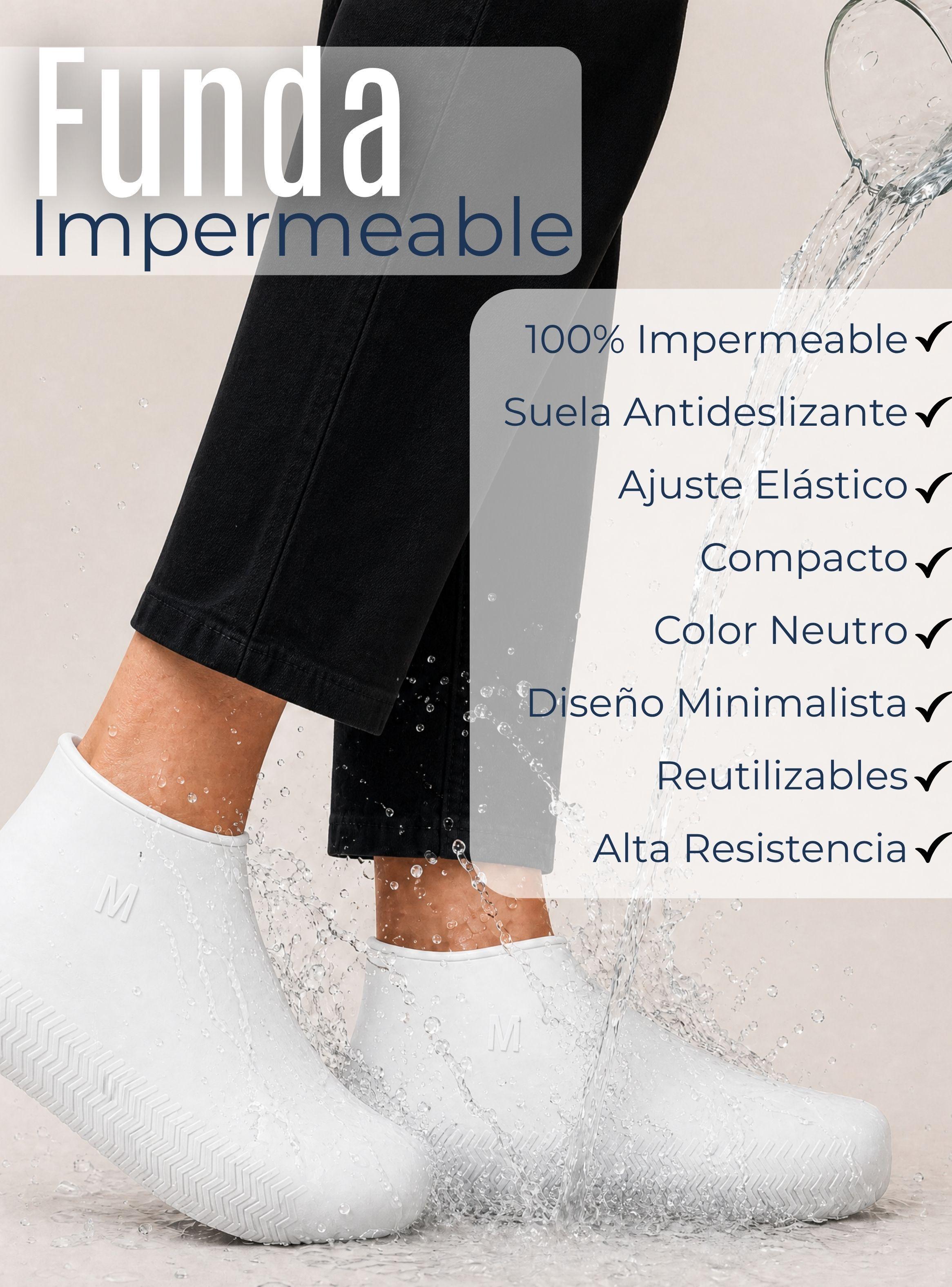 Fundas Cubre Zapatos Blanco Impermeable Surtidas Silicona Antideslizante 1 Par-4