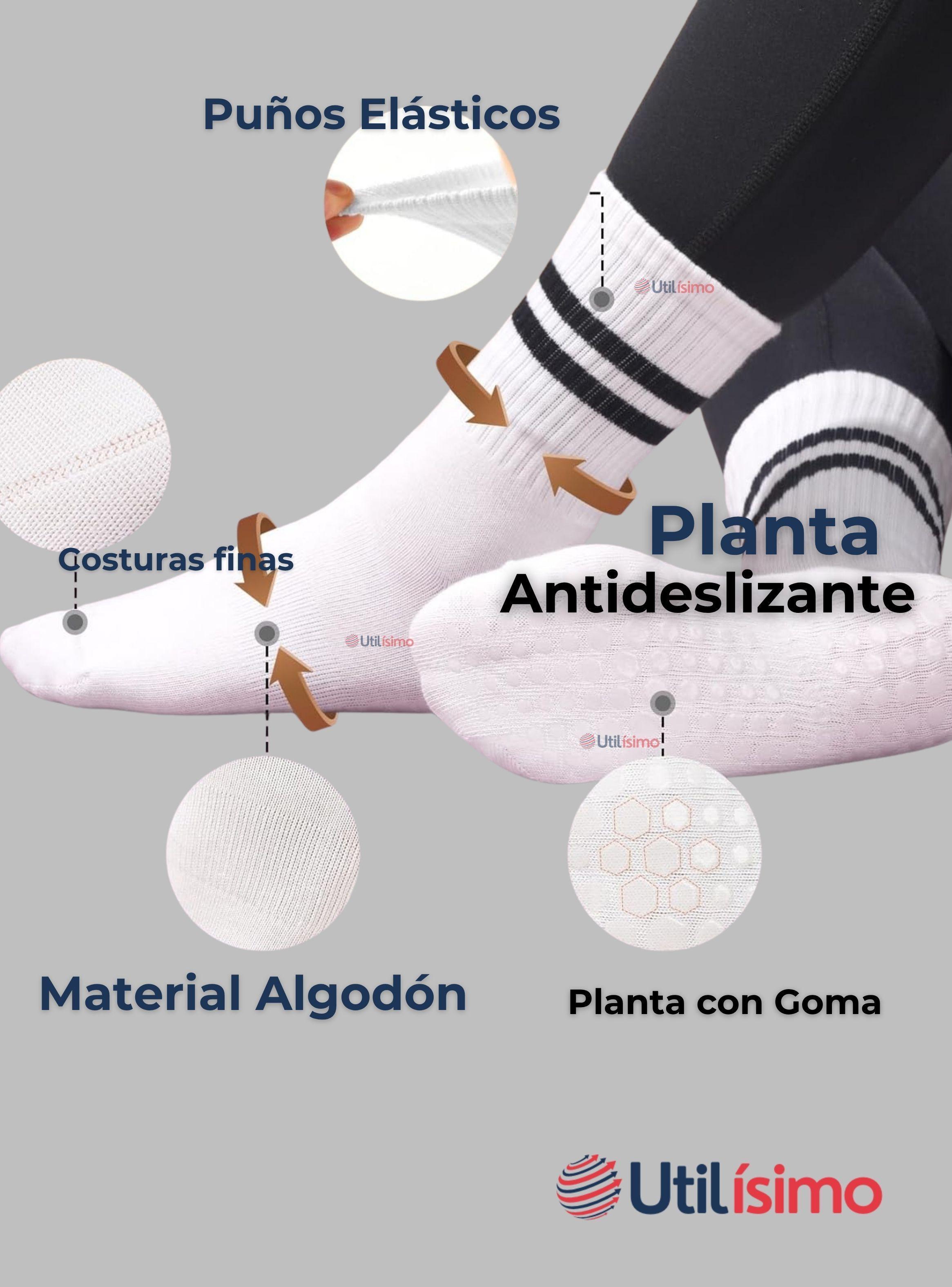 Pack 6 Pares Calcetines Antideslizantes Largos Hombre-3