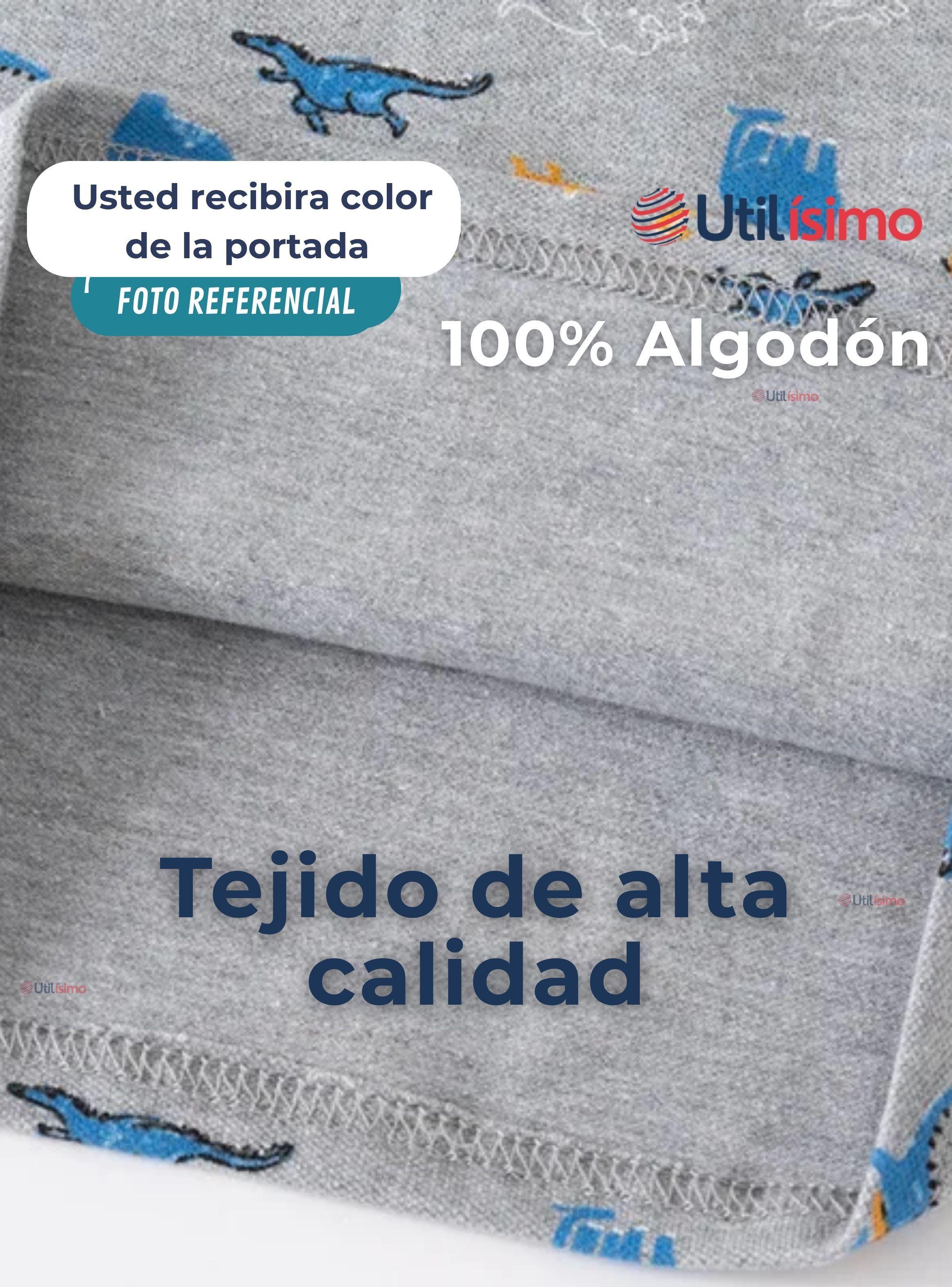 Polera Piqué Manga Larga Niño Estampado Dinosaurios Azul-5