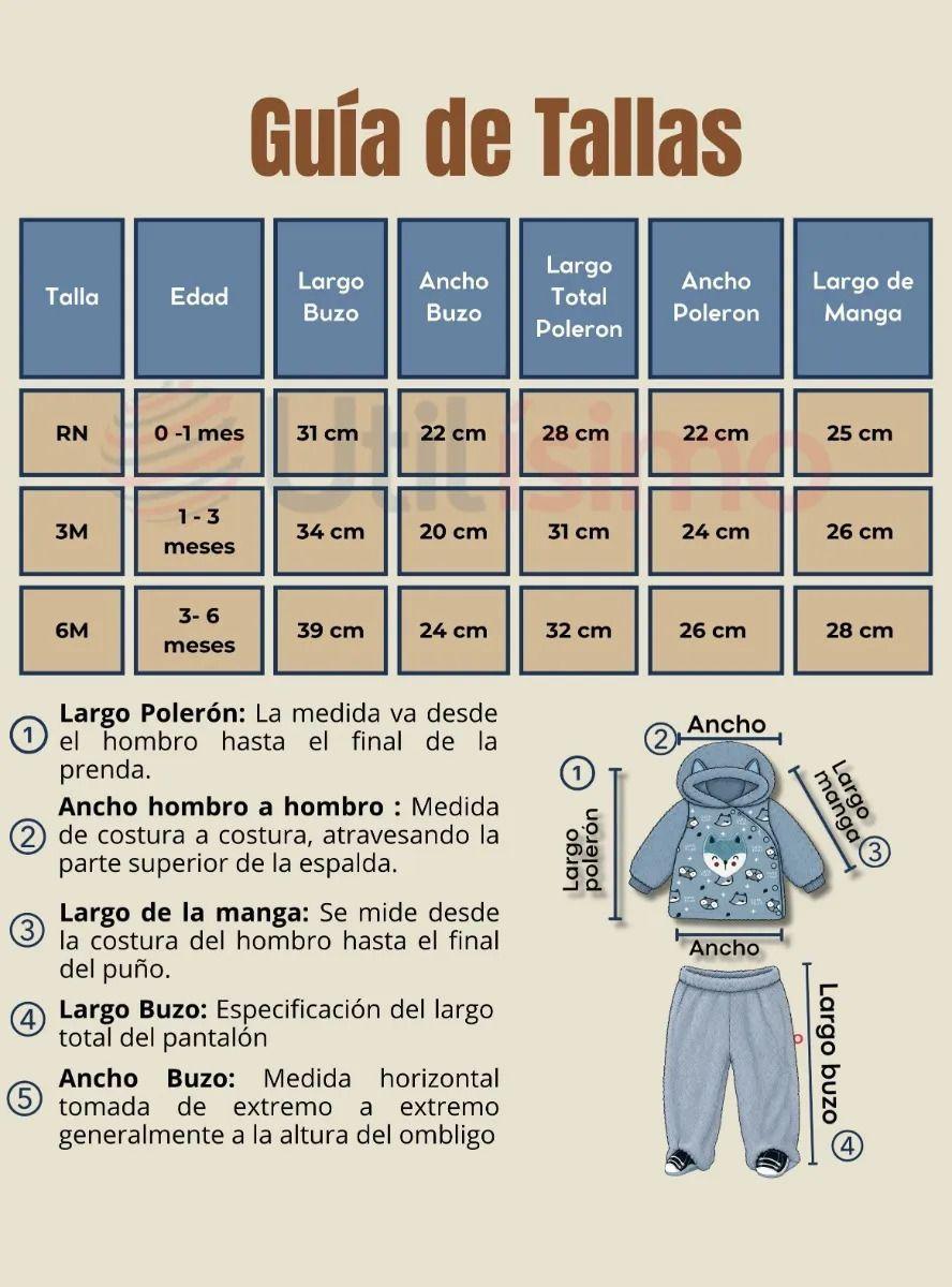 Conjunto Buzo Polerón Con Capucha Térmico Algodón 2 Piezas Bebé-3