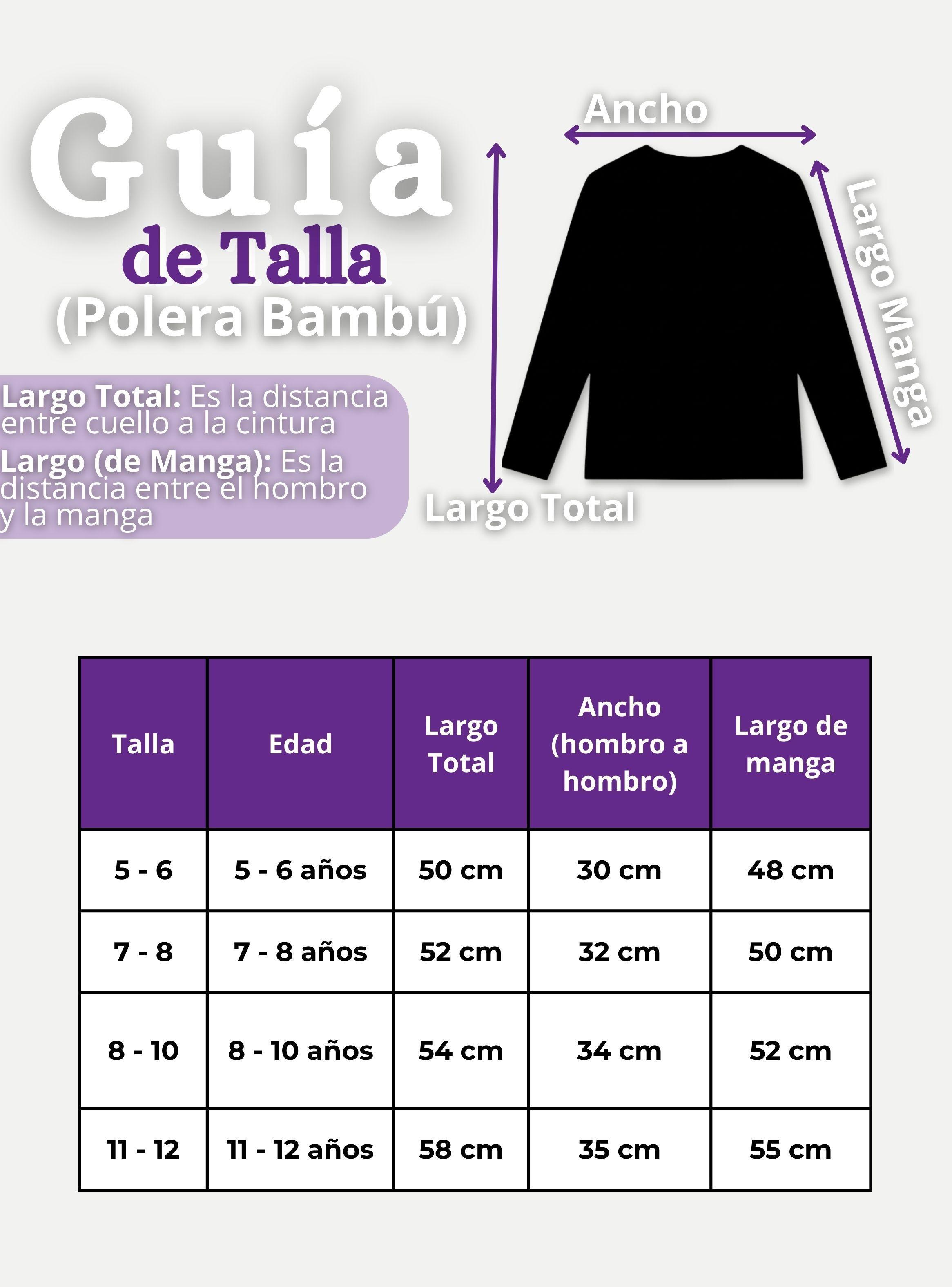 Pack 3 Camisetas Poleras Bambú Cuello Redondo Lila Primera Capa Mangas Largas Niñas-2