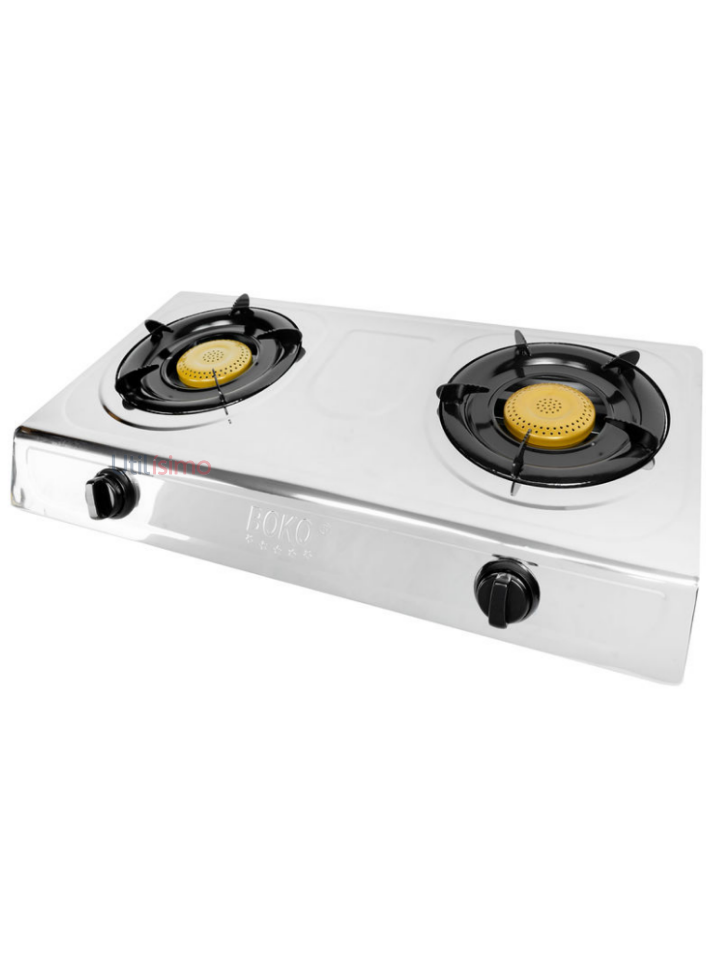 Cocinilla Encimera A Gas 2 Platos Plateada + Kit Instalación-5