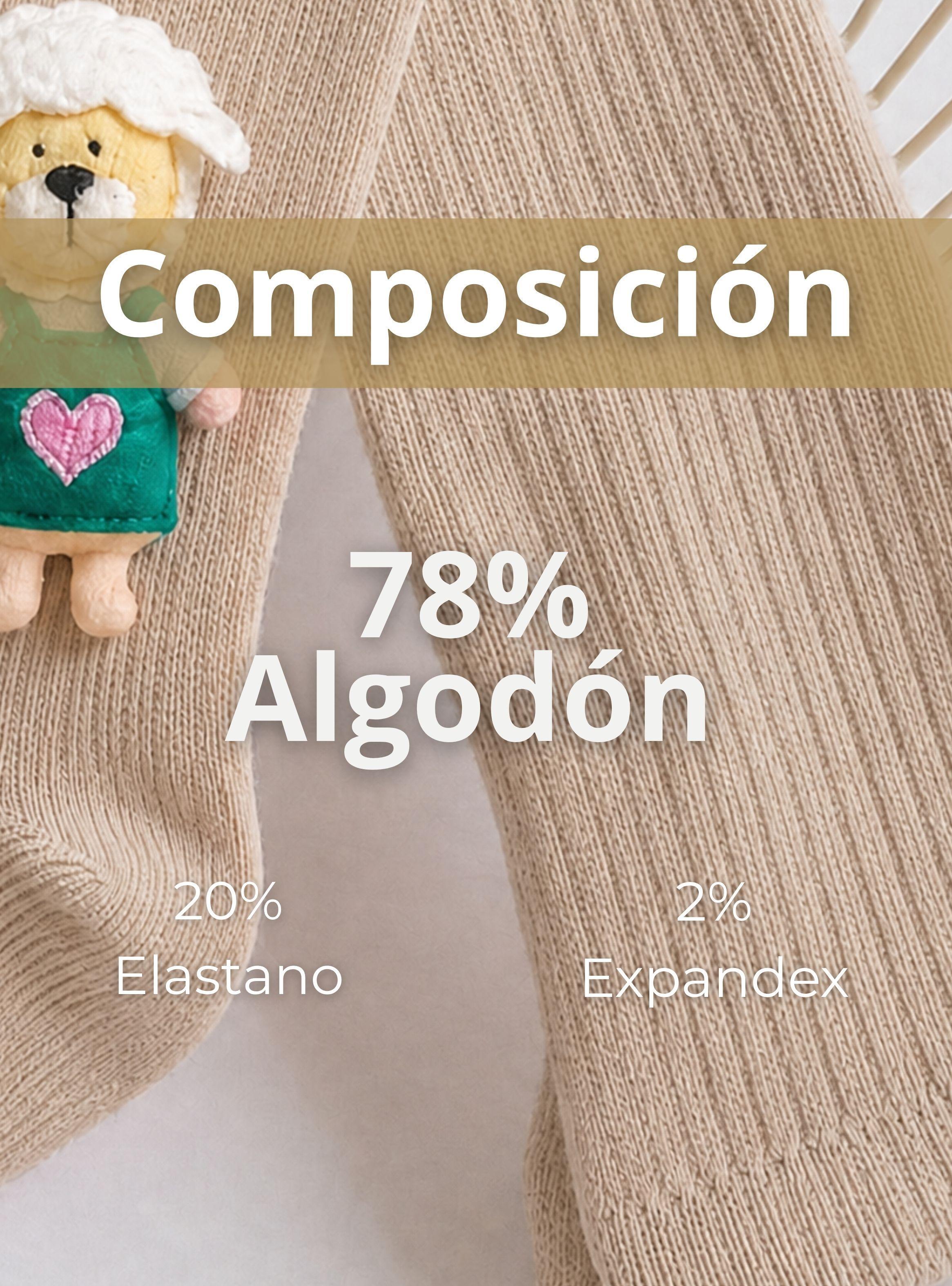 Panty 3D Osito Beige Tejida Niña Ballerina 78% de Algodón Premium-7