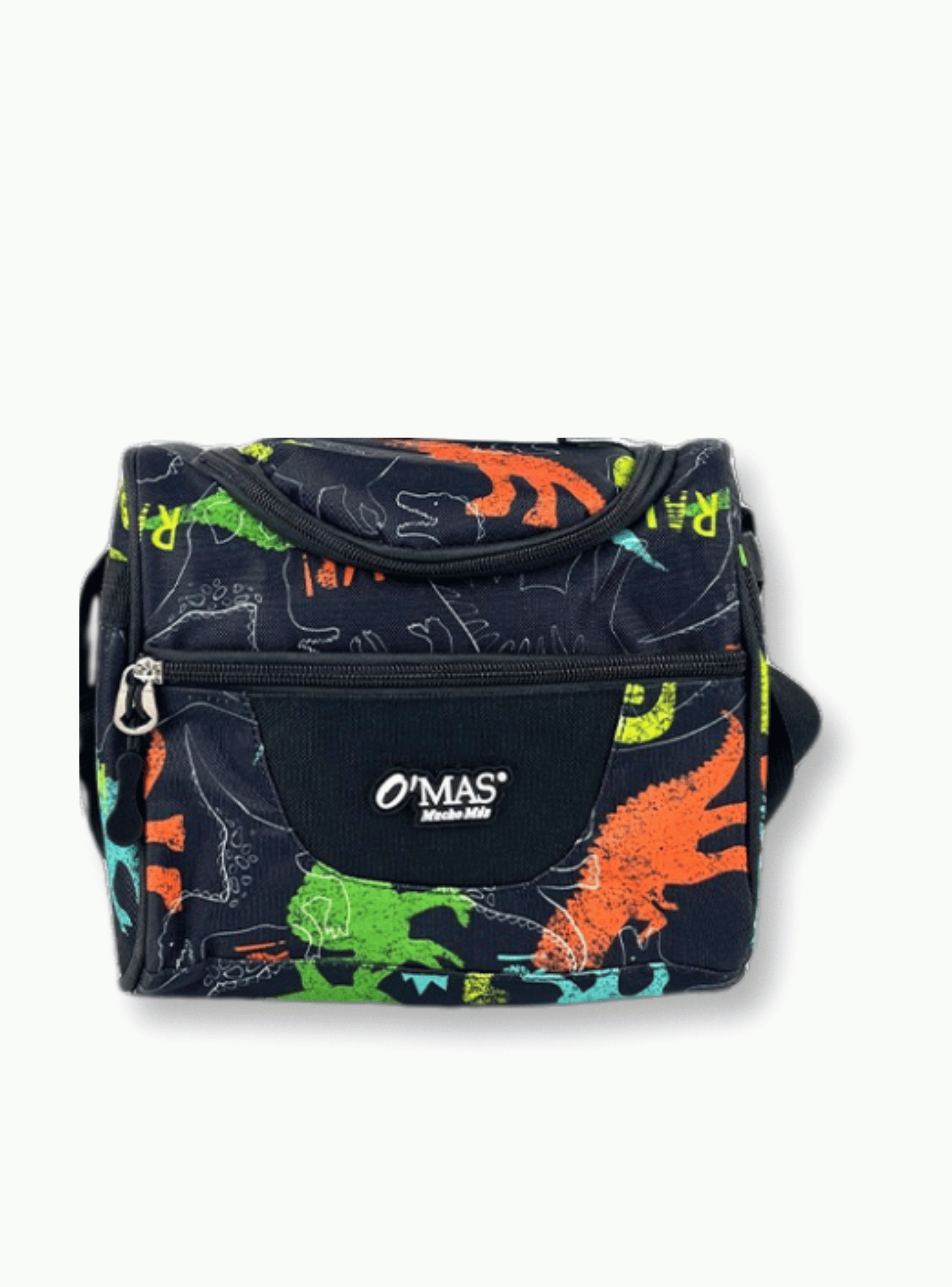 Mochila Con Lonchera Y Estuche 45cm Escolar Niño Dinosaurio Verde-3