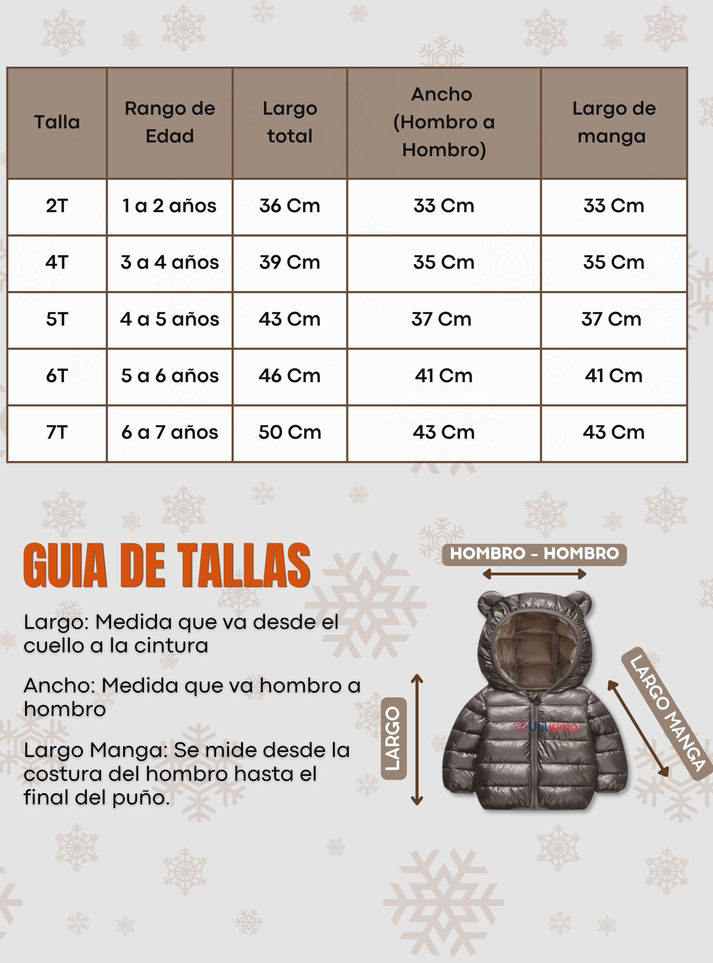 Parka Negra Térmica Acolchada con Capucha de Orejitas Bebé Niño Black Winter-3
