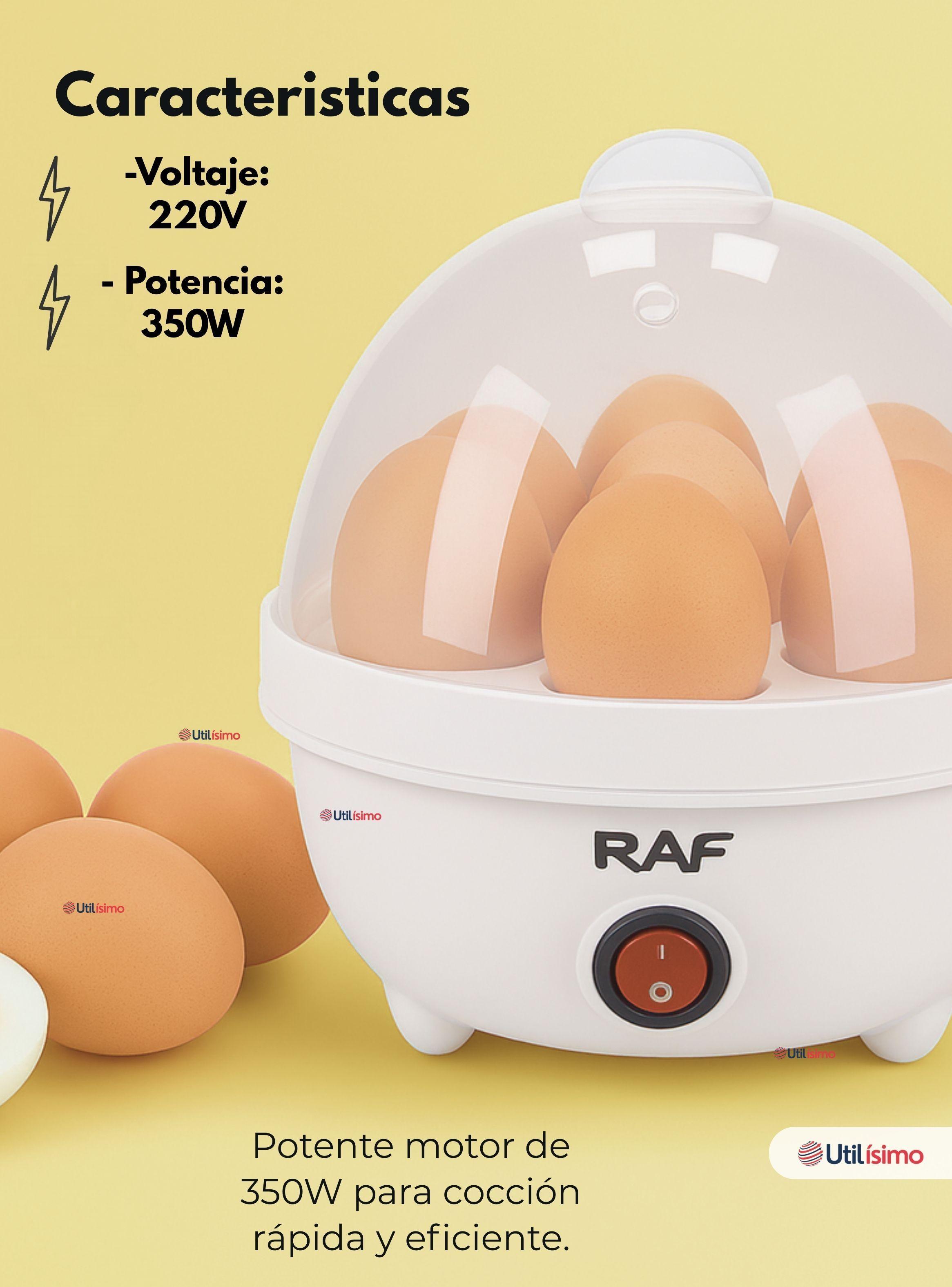 Máquina Hervidor Cocedor Huevos Vapor Eléctrico 350w Raf Blanco-2