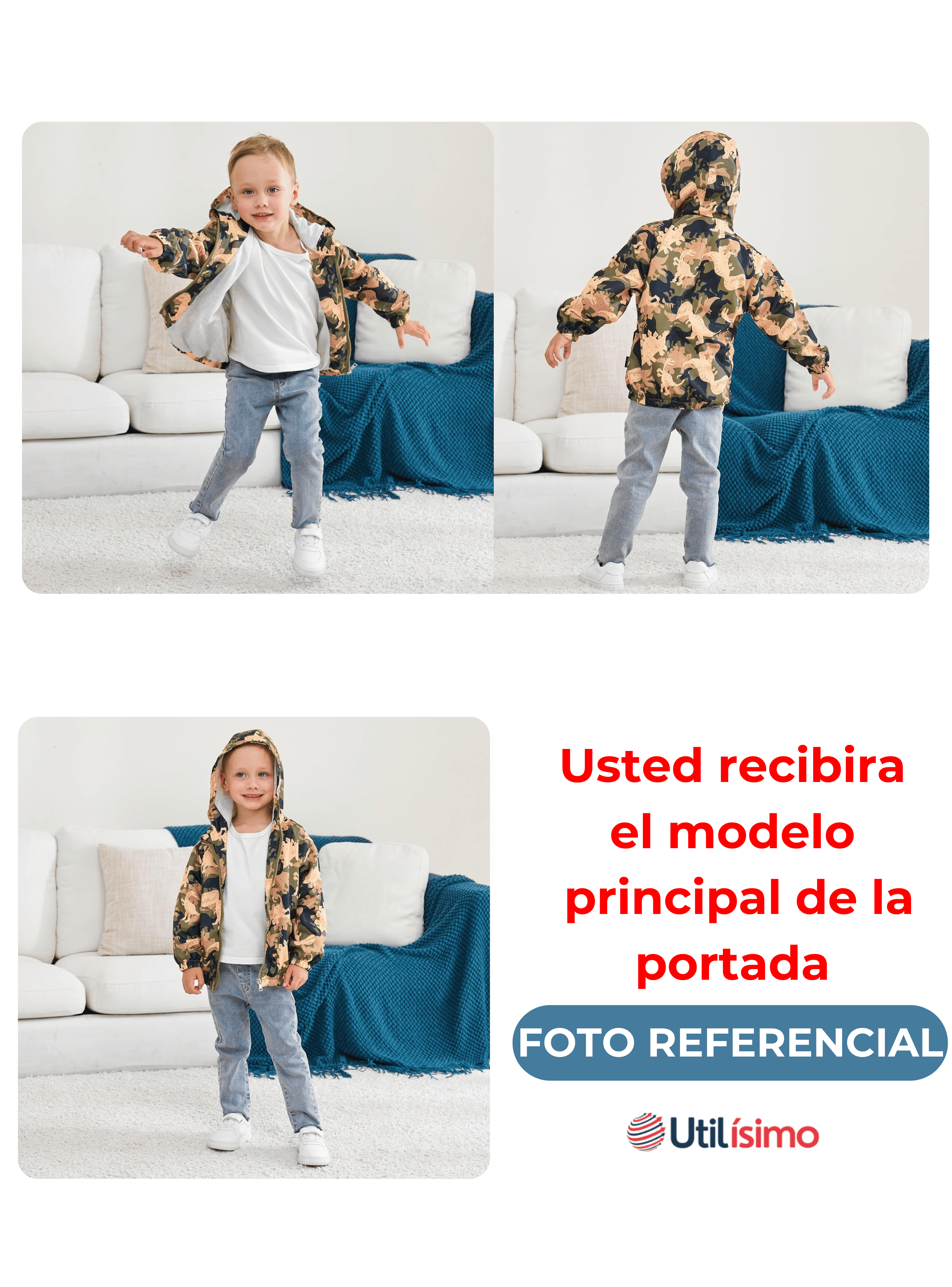 Cortaviento Impermeable Chaqueta Estampado Niño Y Bebé Jump Kids Spider-Man-3