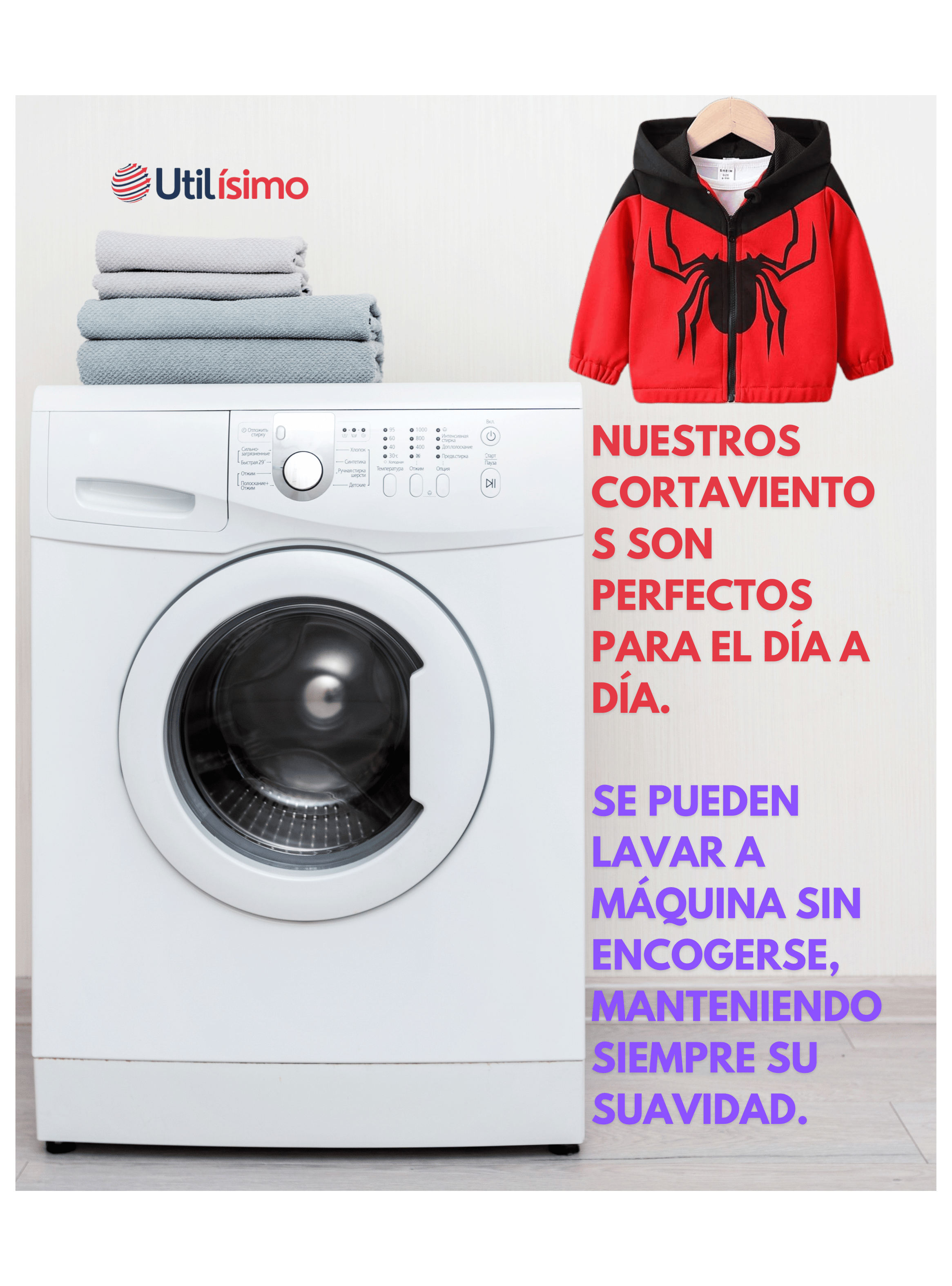 Cortaviento Impermeable Chaqueta Estampado Niño Y Bebé Jump Kids Spider-Man-6