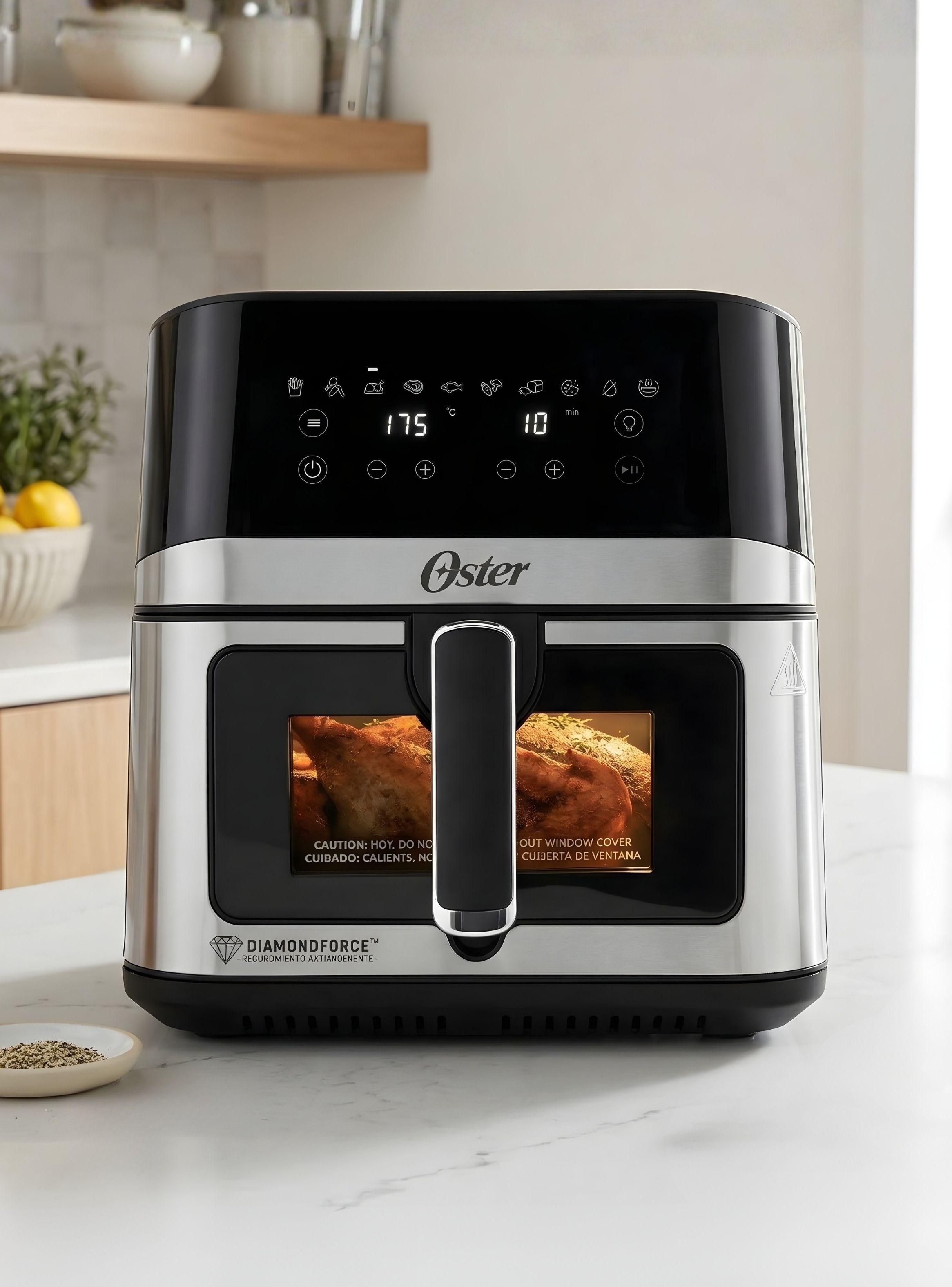 Freidora de aire digital Oster®, recubrimiento DiamondForce,7.5L de capacidad,CKSTAF75WDSSDF-1