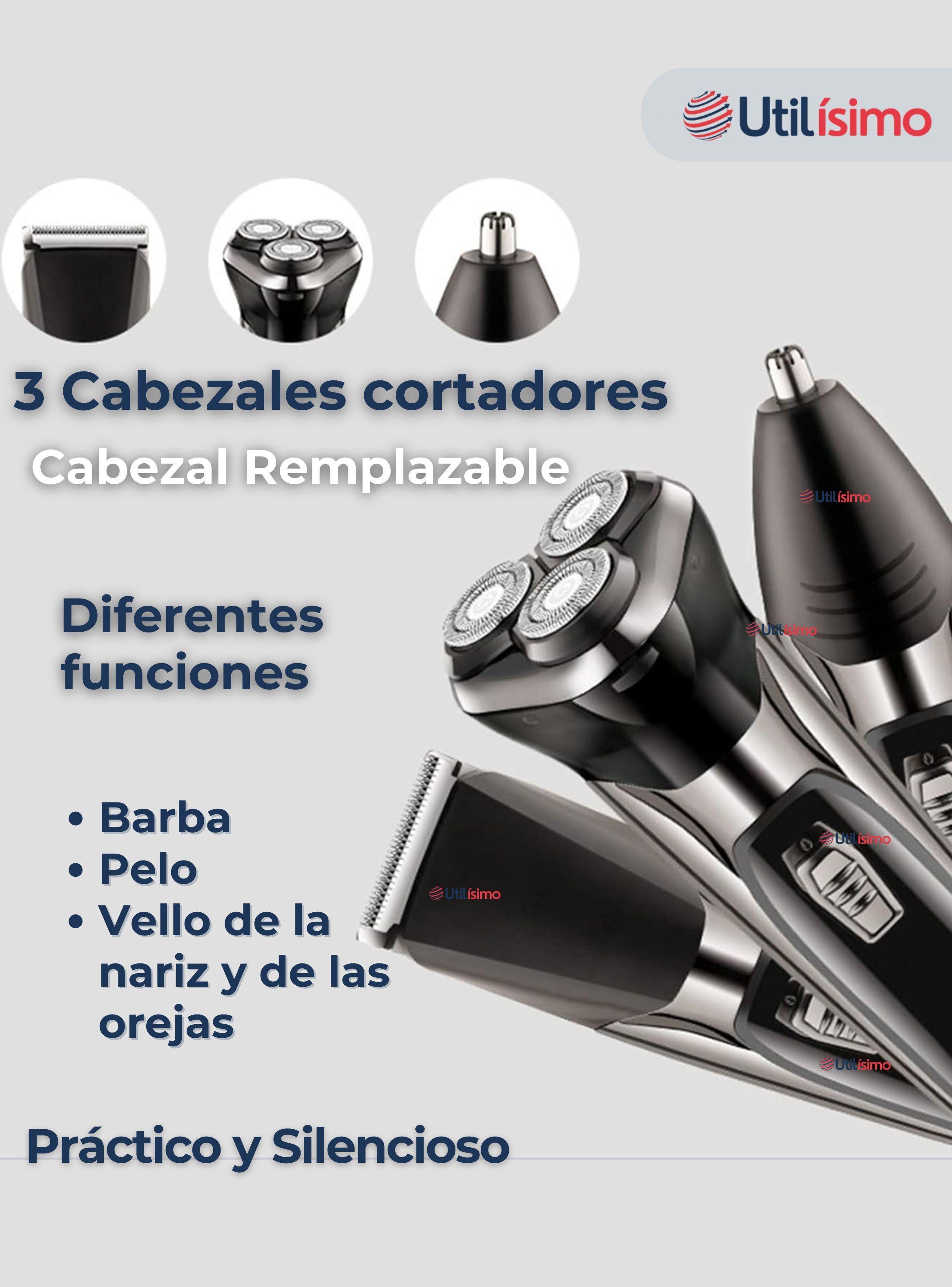 Máquina de Afeitar 3 en 1 Recargable Inalámbrica USB -4