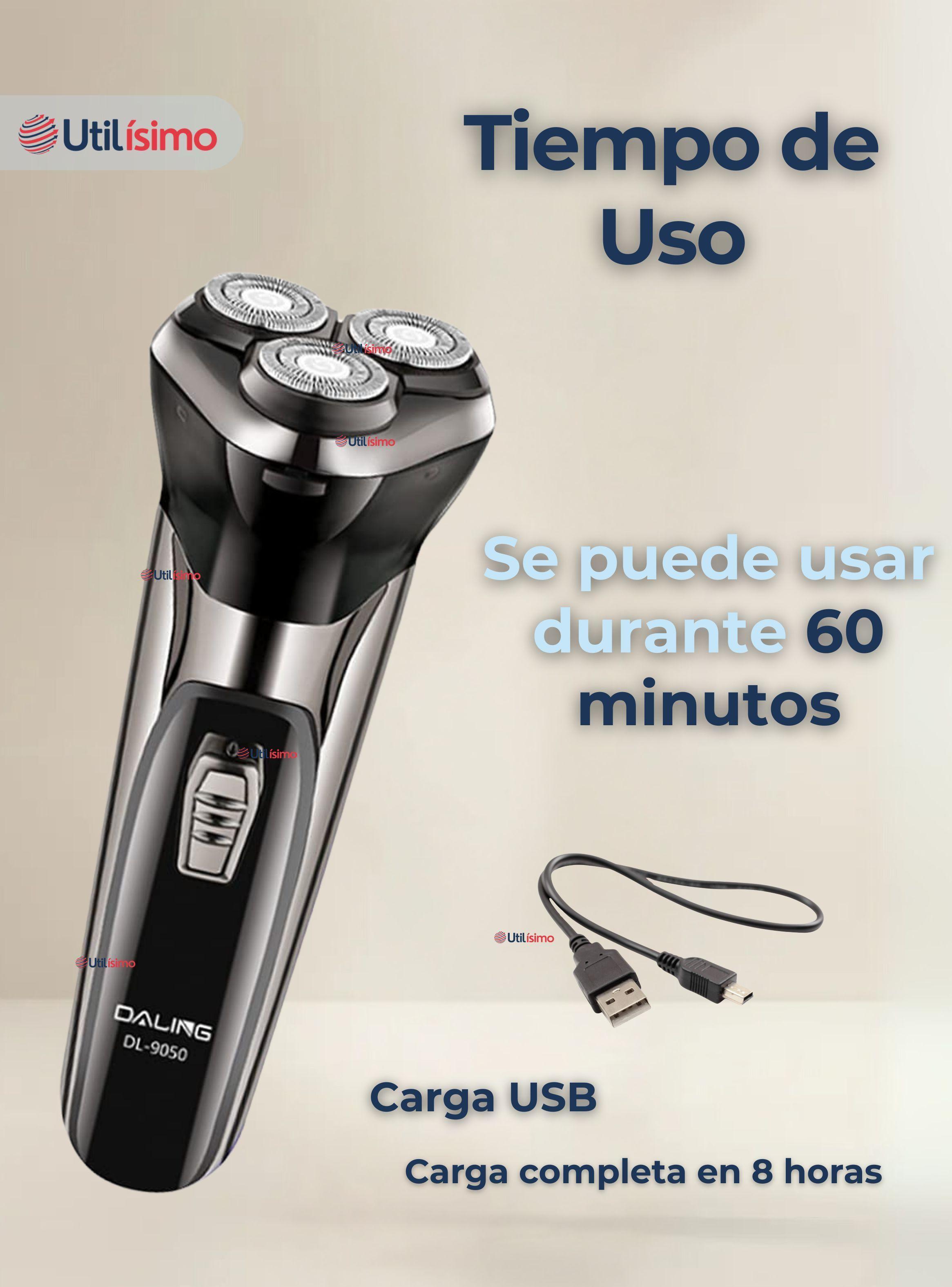 Máquina de Afeitar 3 en 1 Recargable Inalámbrica USB -5