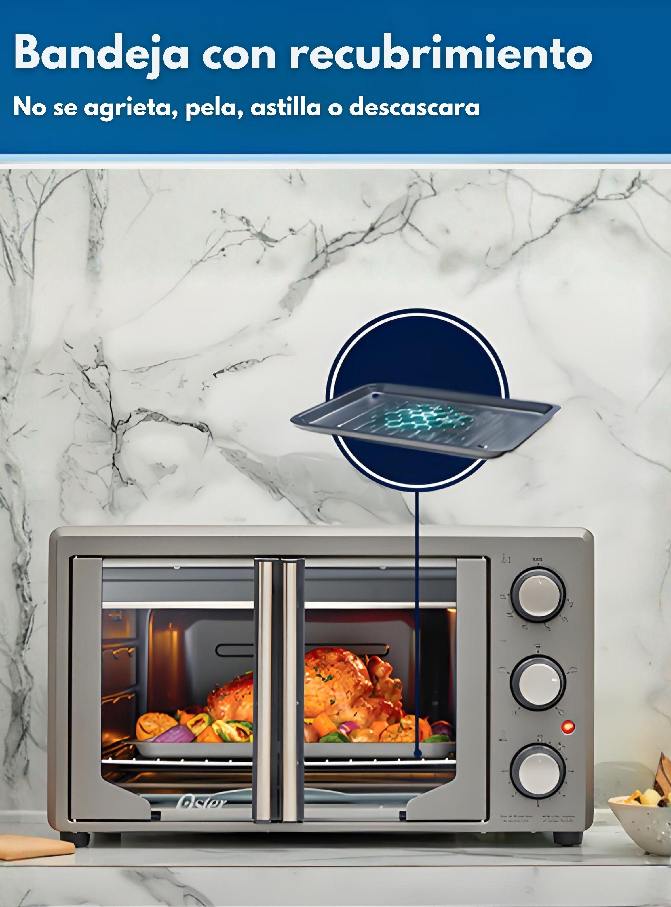 Horno con freidora de aire Oster® de 35 litros, puertas francesas, TSSTTV35FDMAFNS-4