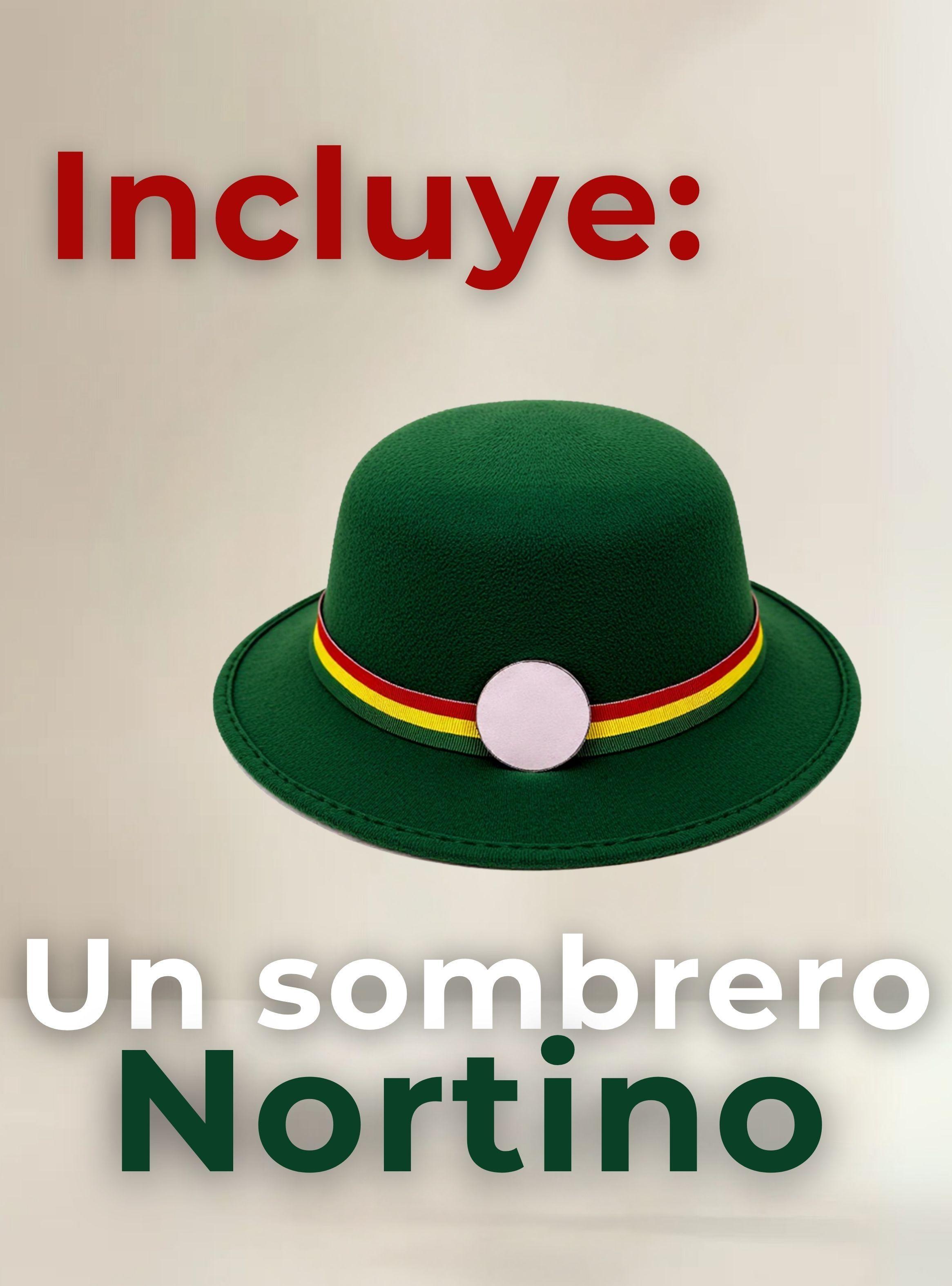 Sombrero Nortino Fiestas Patrias Gorro Niña Baile Danzas Verde-2