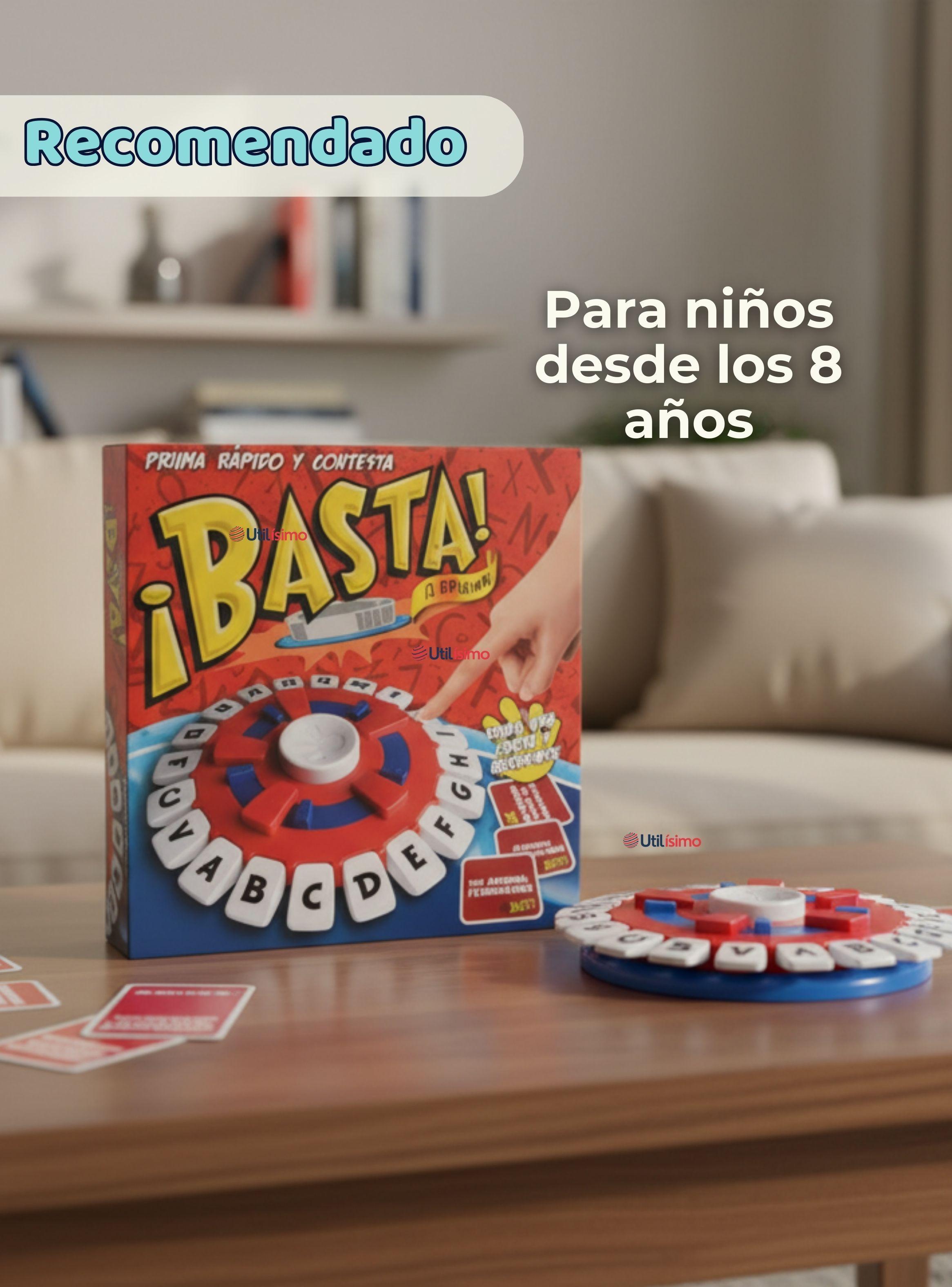 Basta Juego De Palabras de Calidad Premium Piensa Rápido Y Contesta Stop Original-3