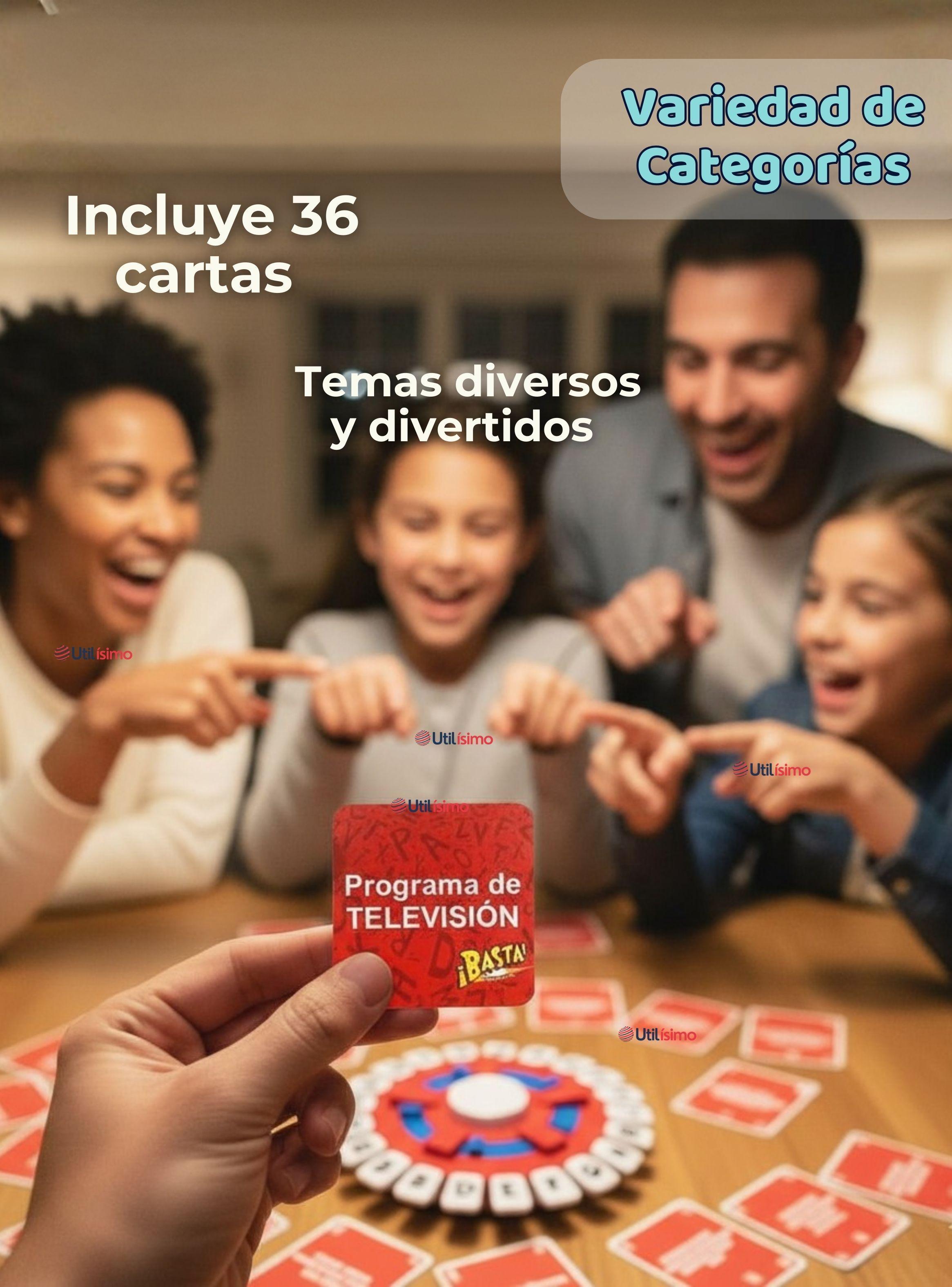 Basta Juego De Palabras de Calidad Premium Piensa Rápido Y Contesta Stop Original-6
