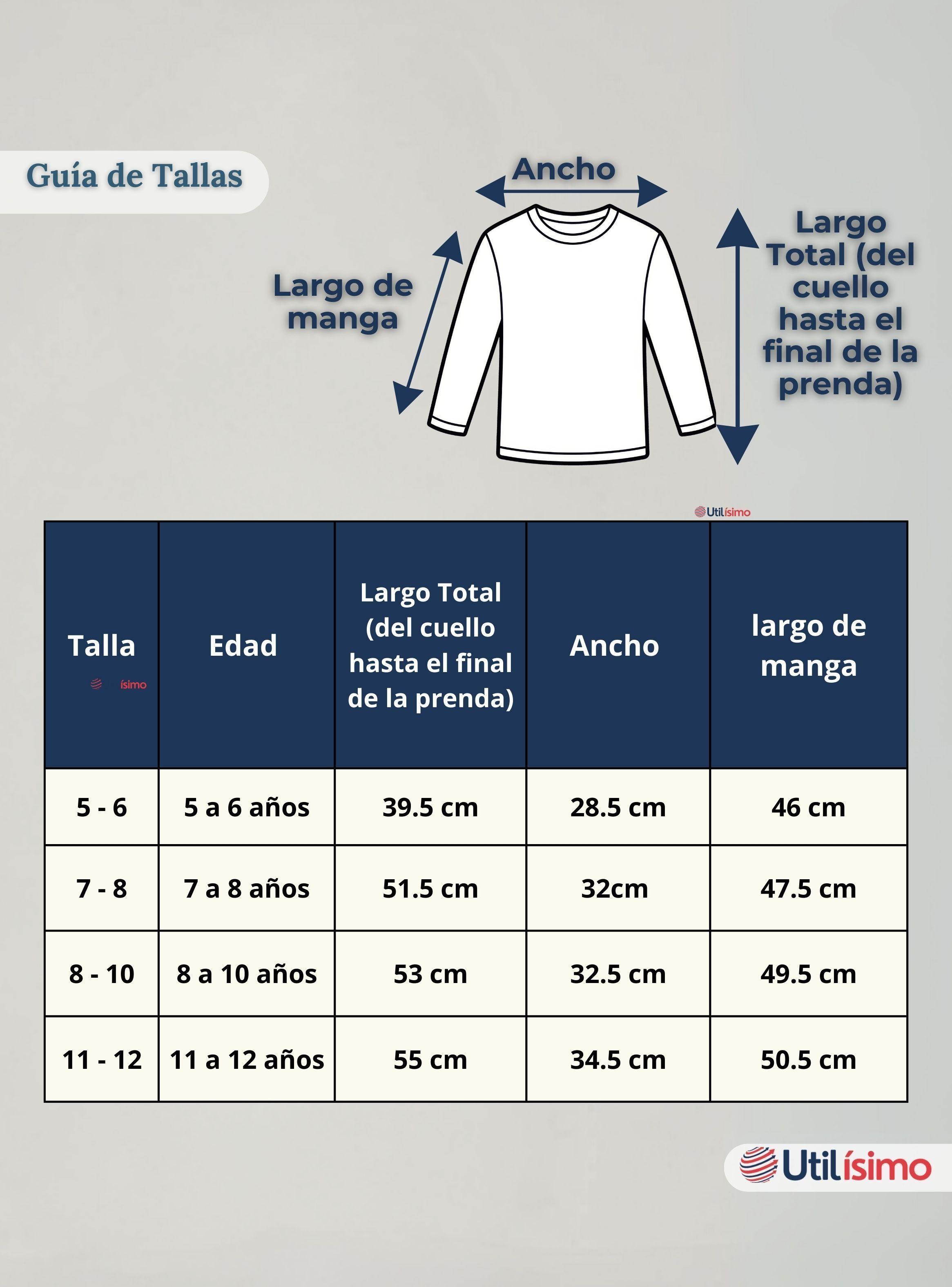 Camiseta Algodón Manga Larga Polera Primera Capa Blanco Niña-5