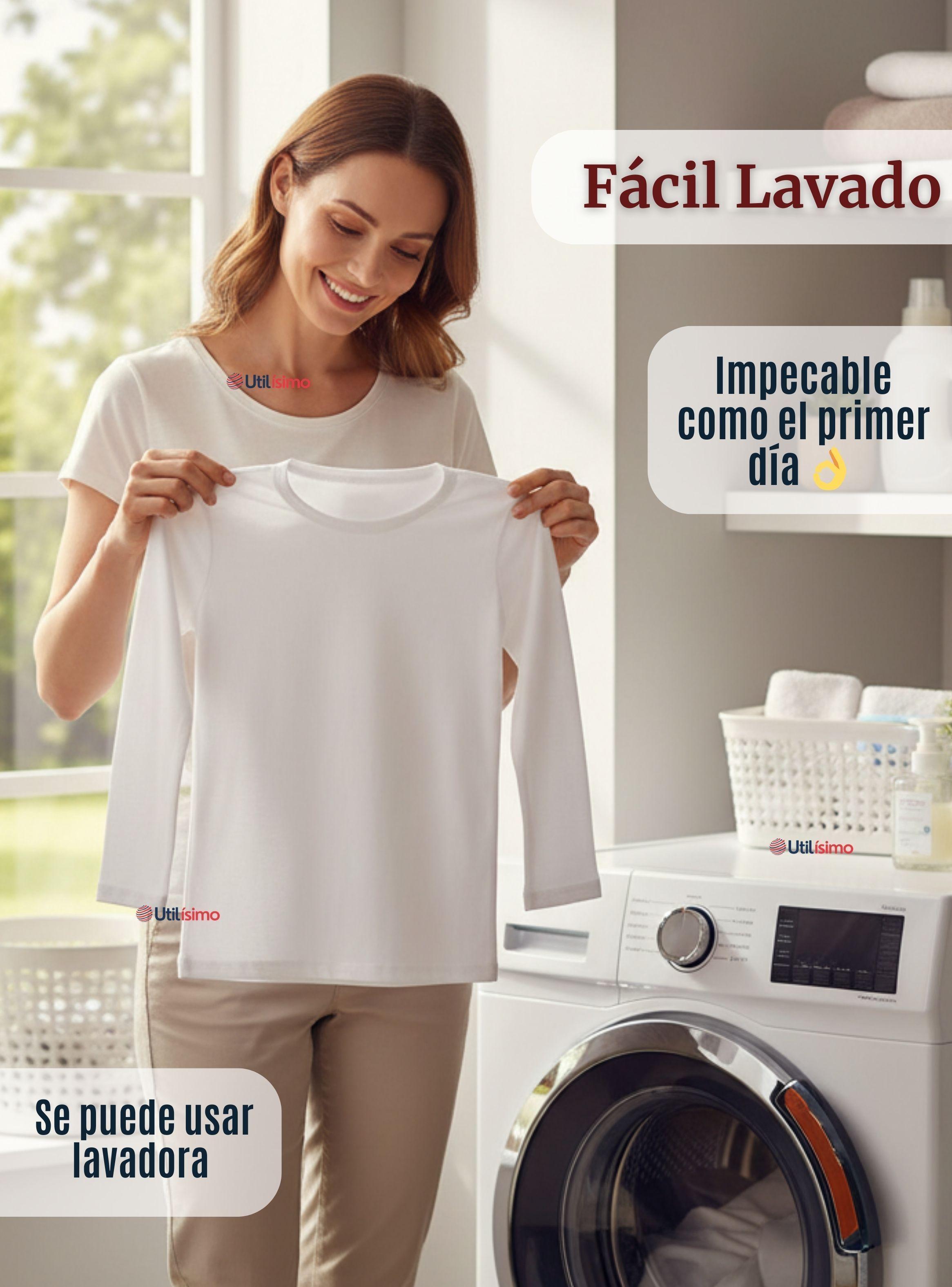 Camiseta Algodón Manga Larga Polera Primera Capa Blanco Niña-7