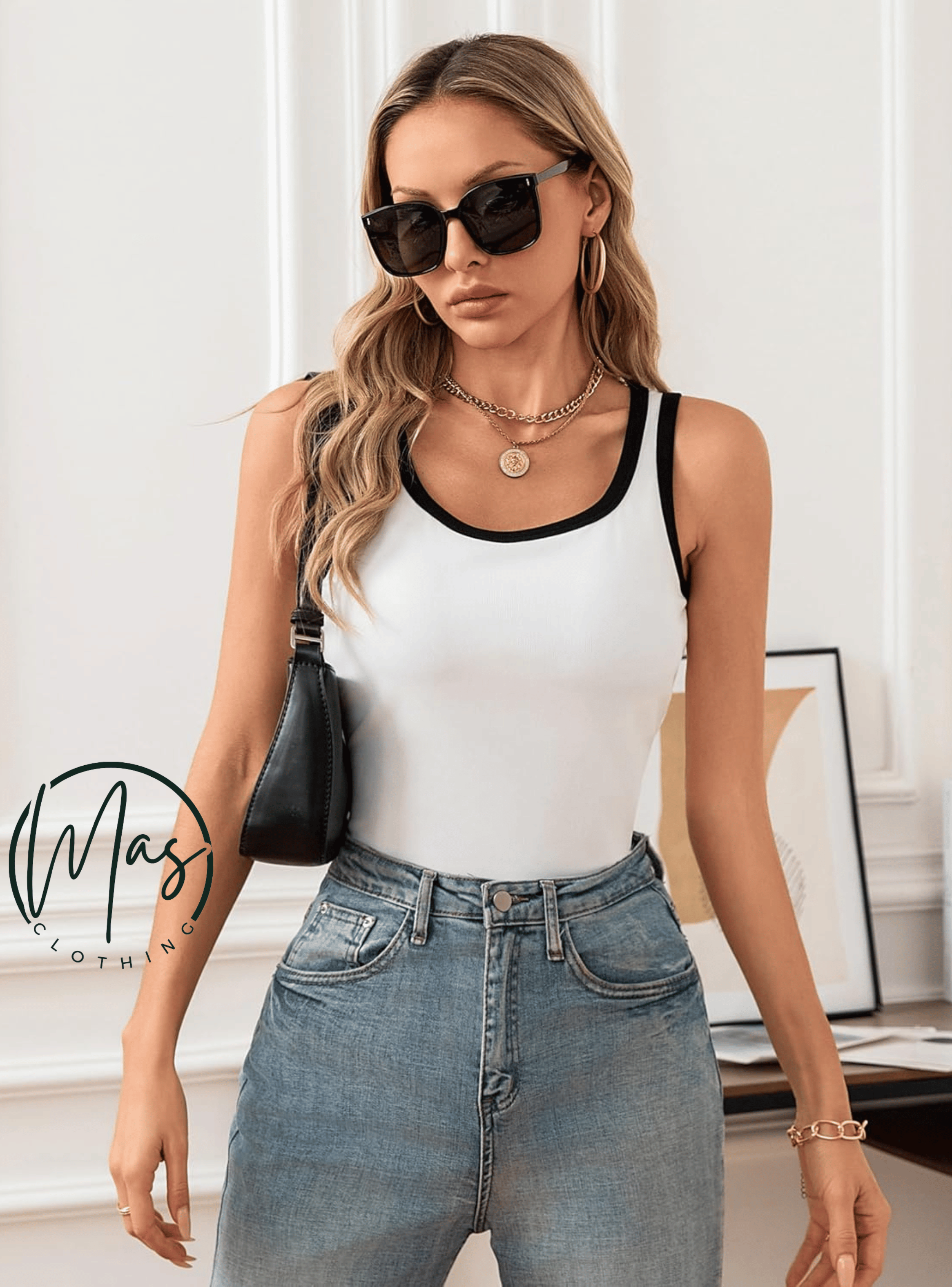 Pack 3 Poleras Mujer Sin Mangas Elasticada Colores Surtidos M y L-5