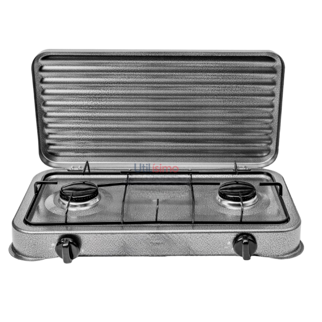 Cusimax Cocina A Gas Portátil - 2 Platos-0