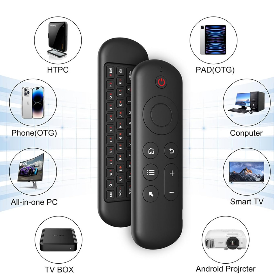 Air Mouse Control Remoto Smart Tv Recargable Usb Bluetooth-7