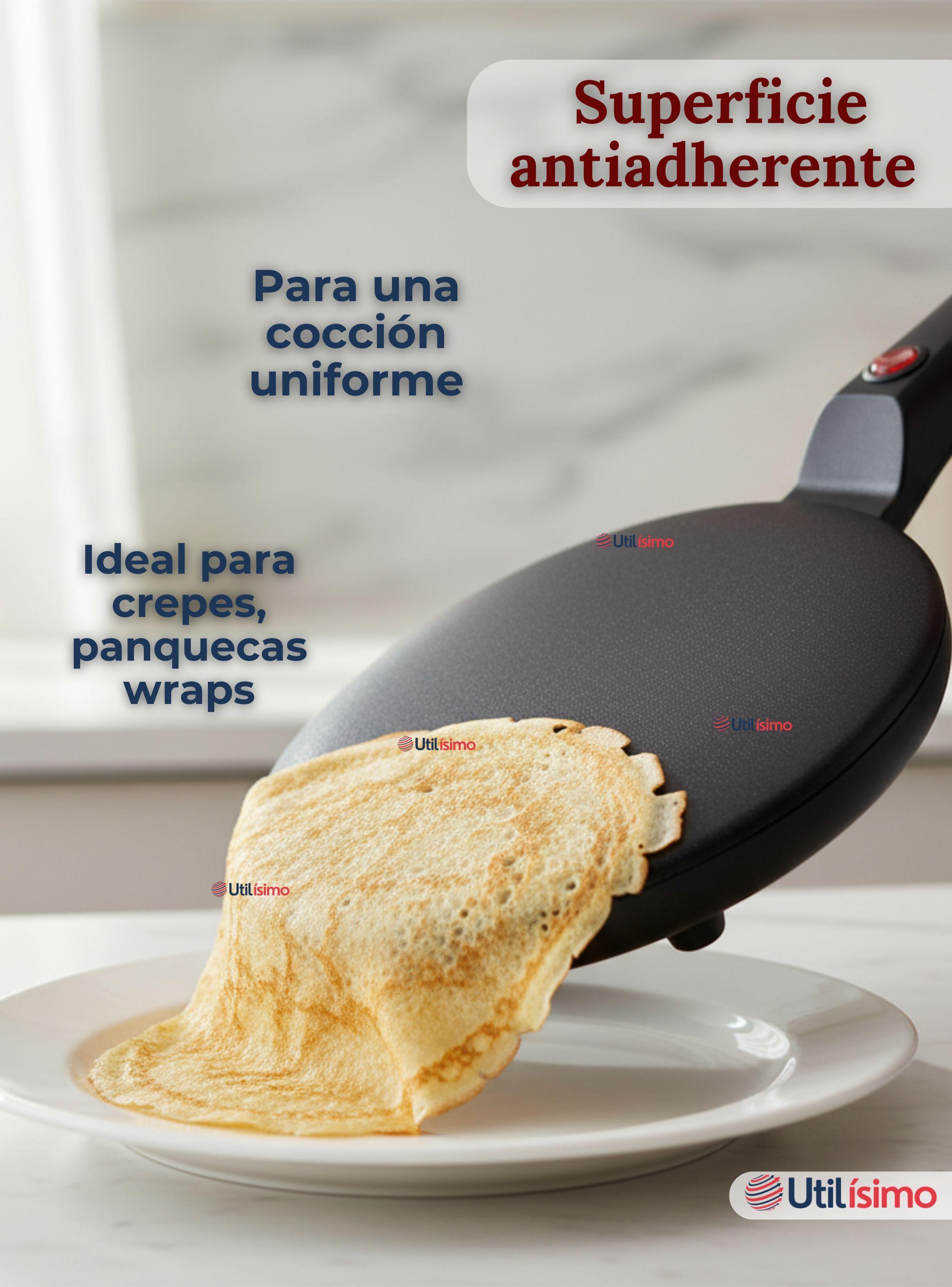 Panquequera Eléctrica Antiadherente Maquina Para Crepes 20cm Crepera-5