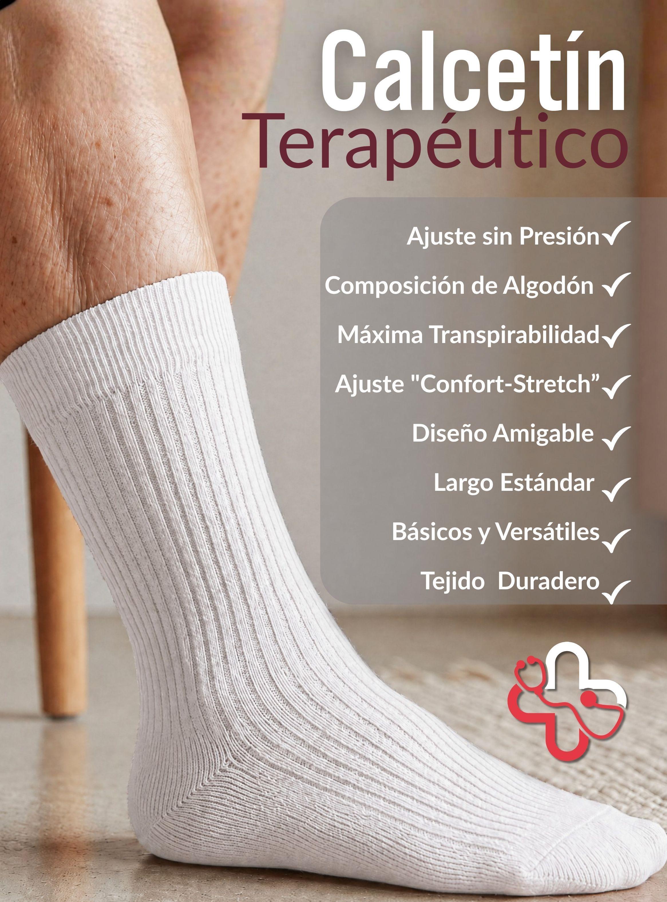 Pack 4 Pares Calcetines Diabéticos Hombre Algodón Suave Colores Surtidos Protección-4