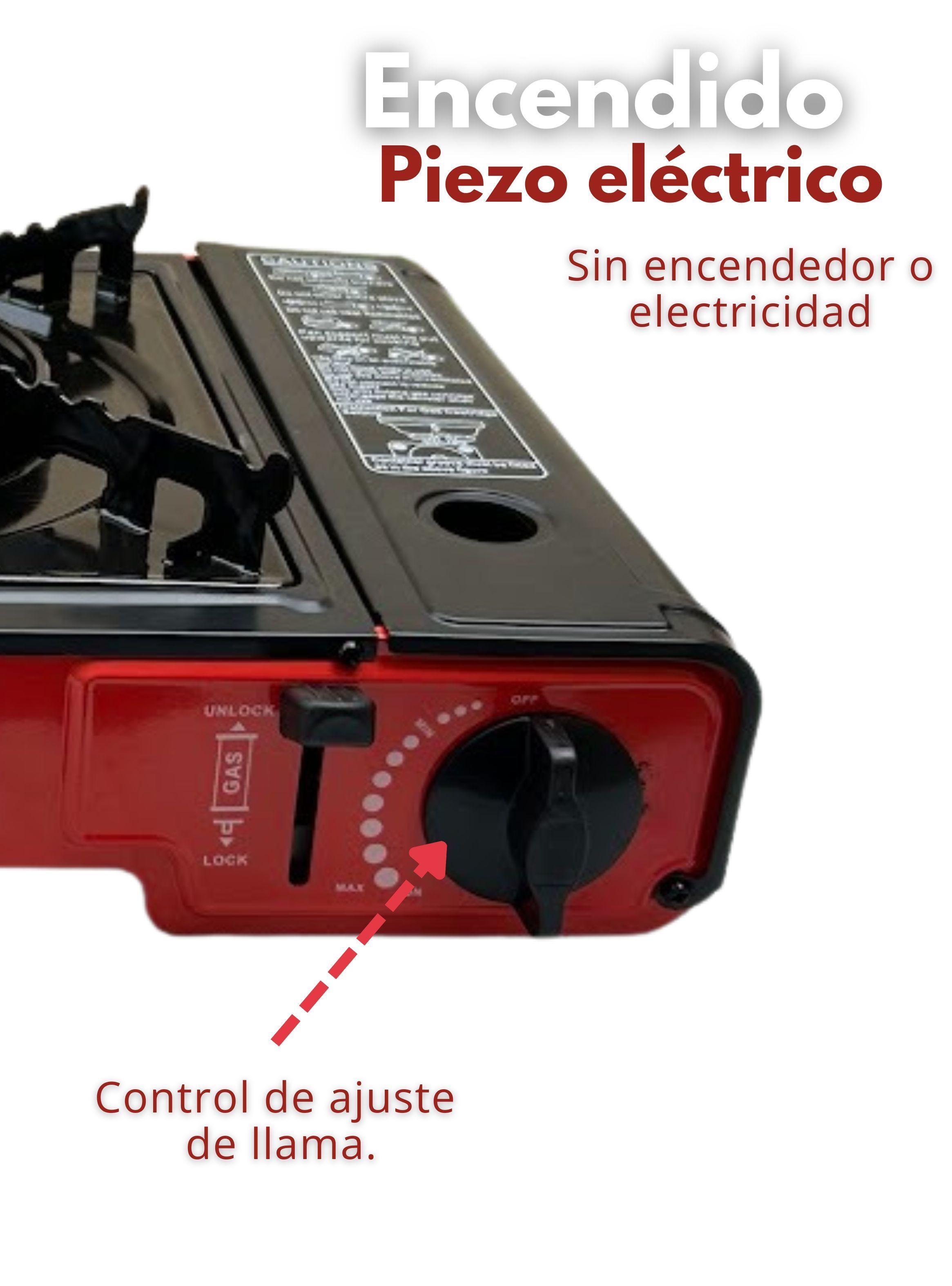 Cocina Cocinilla Portátil Camping + Kit de Instalación y Lata de Gas-6