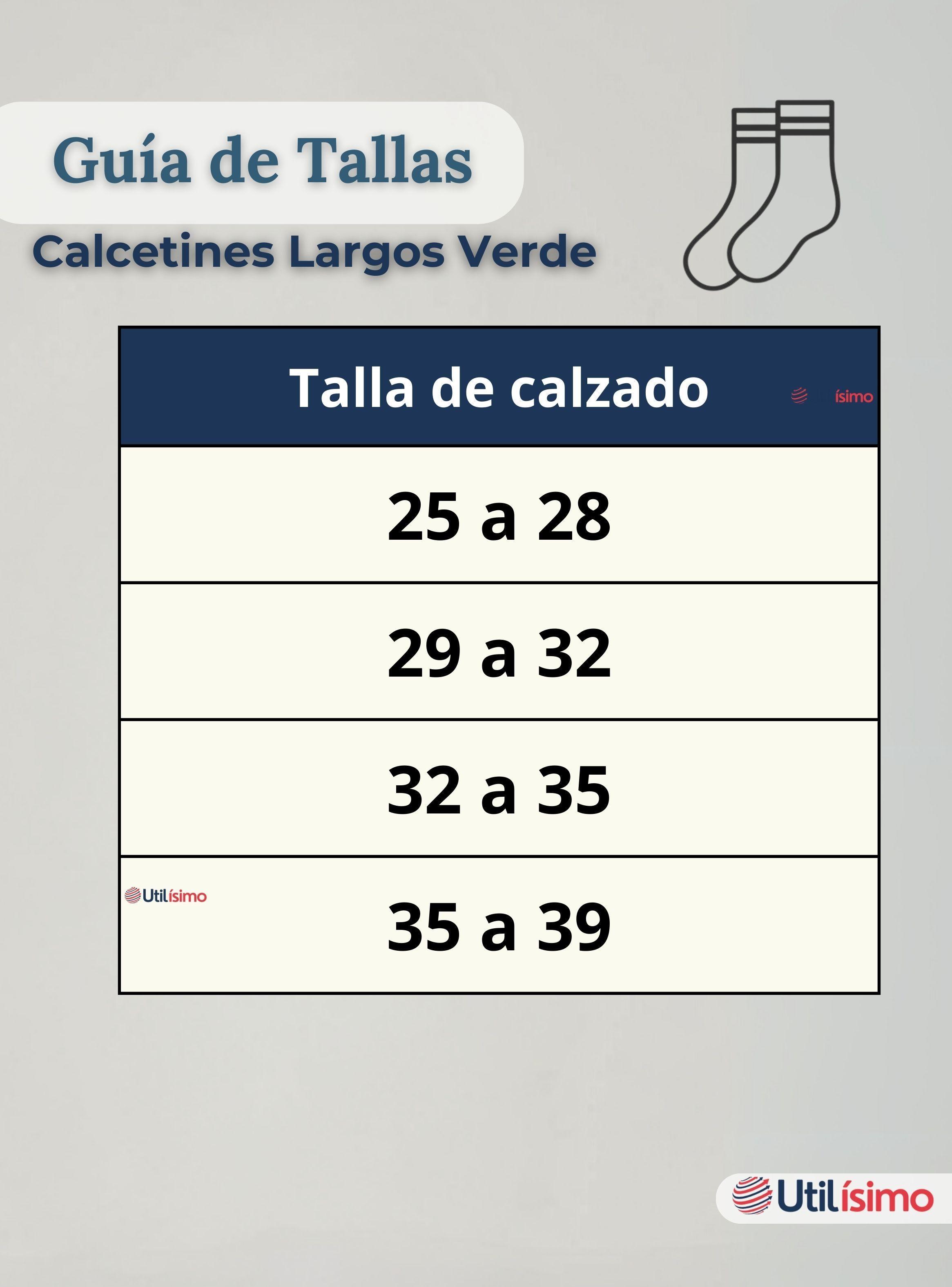 Pack 6 Calcetínes Escolares Largo Acrílico Verde Niñas y Juvenil-3
