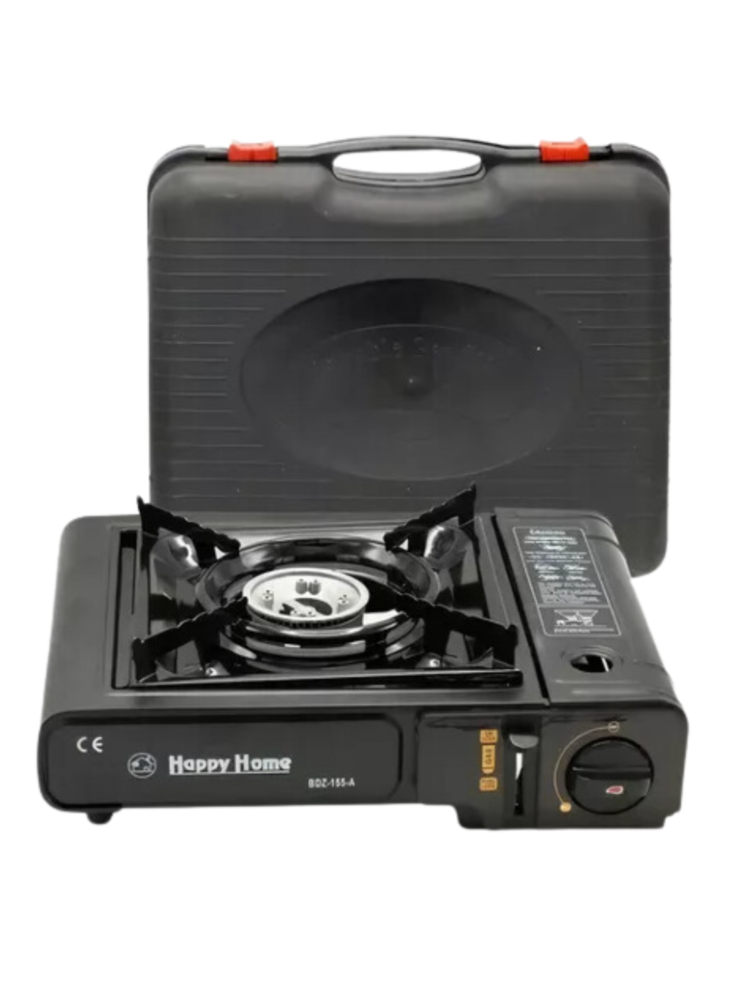 Cocinilla Portátil De Camping Con Maletín De Trasporte Negro-0
