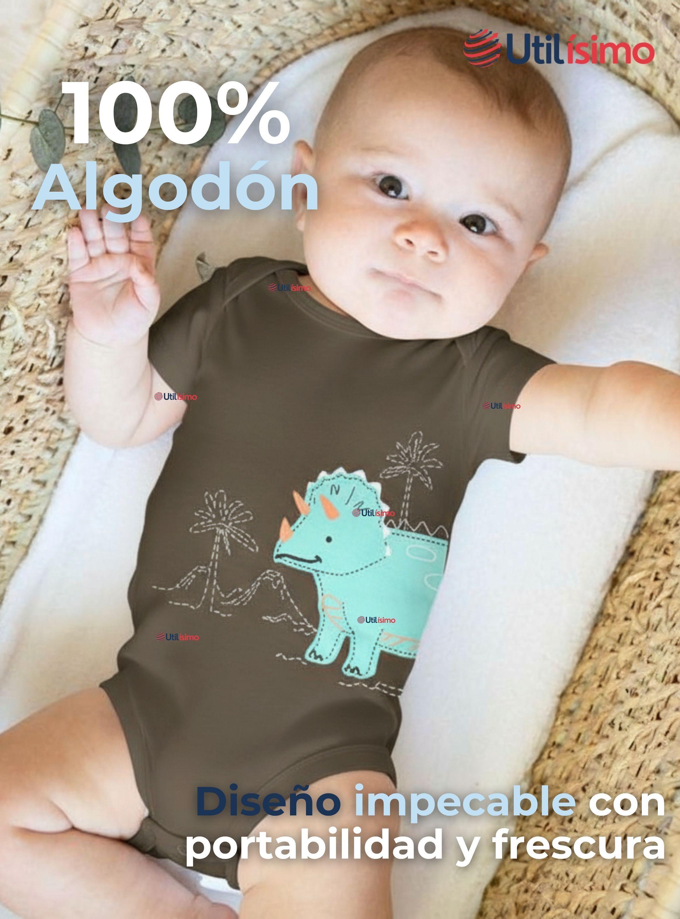 Pack 5 Bodys Niños Manga Corta Tedmimak 100% Algodón Mini Dino Squad-2