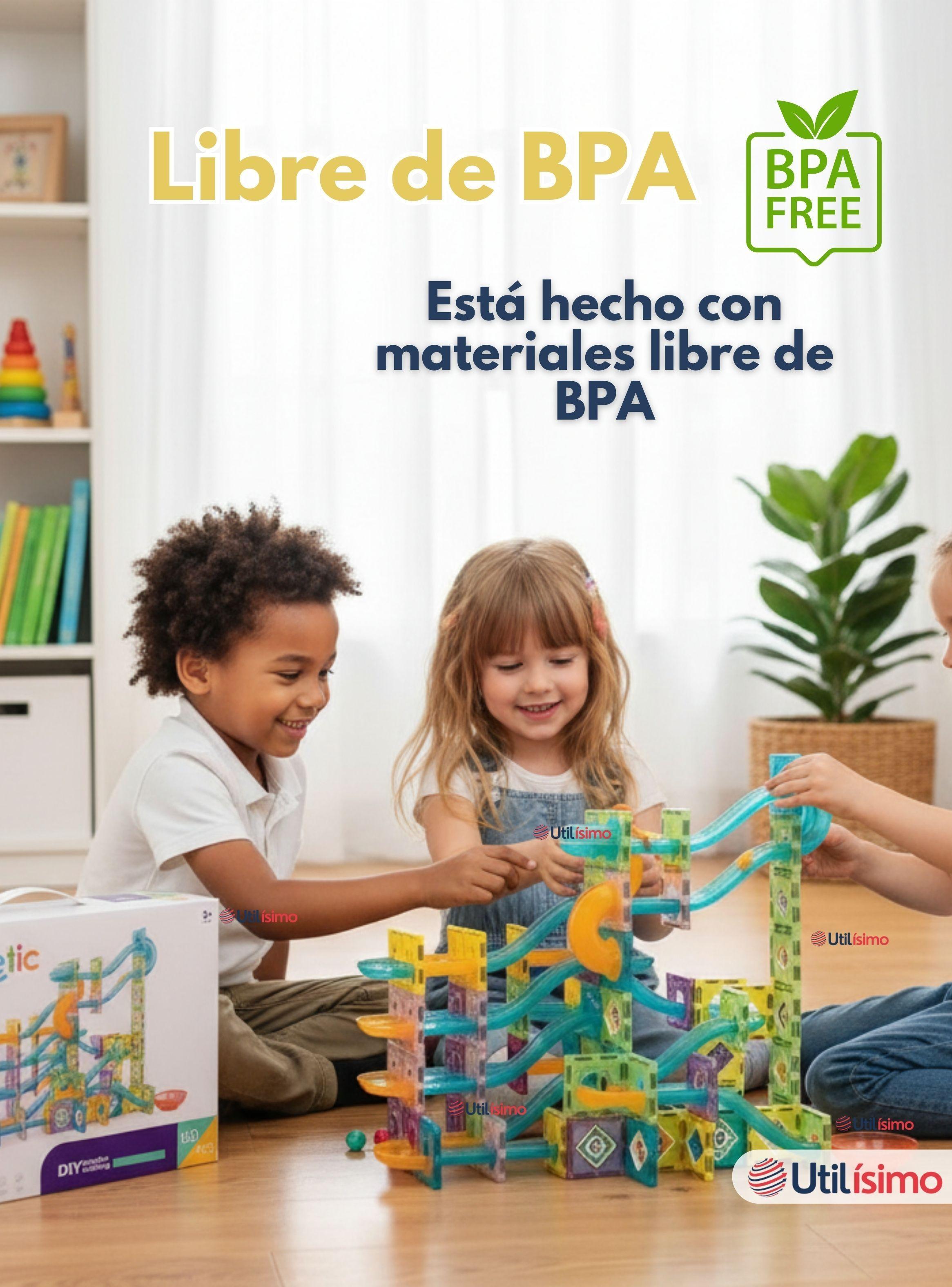 Pista Armable Bloques Magnético 3D 160 Piezas para Niño o Niña-3