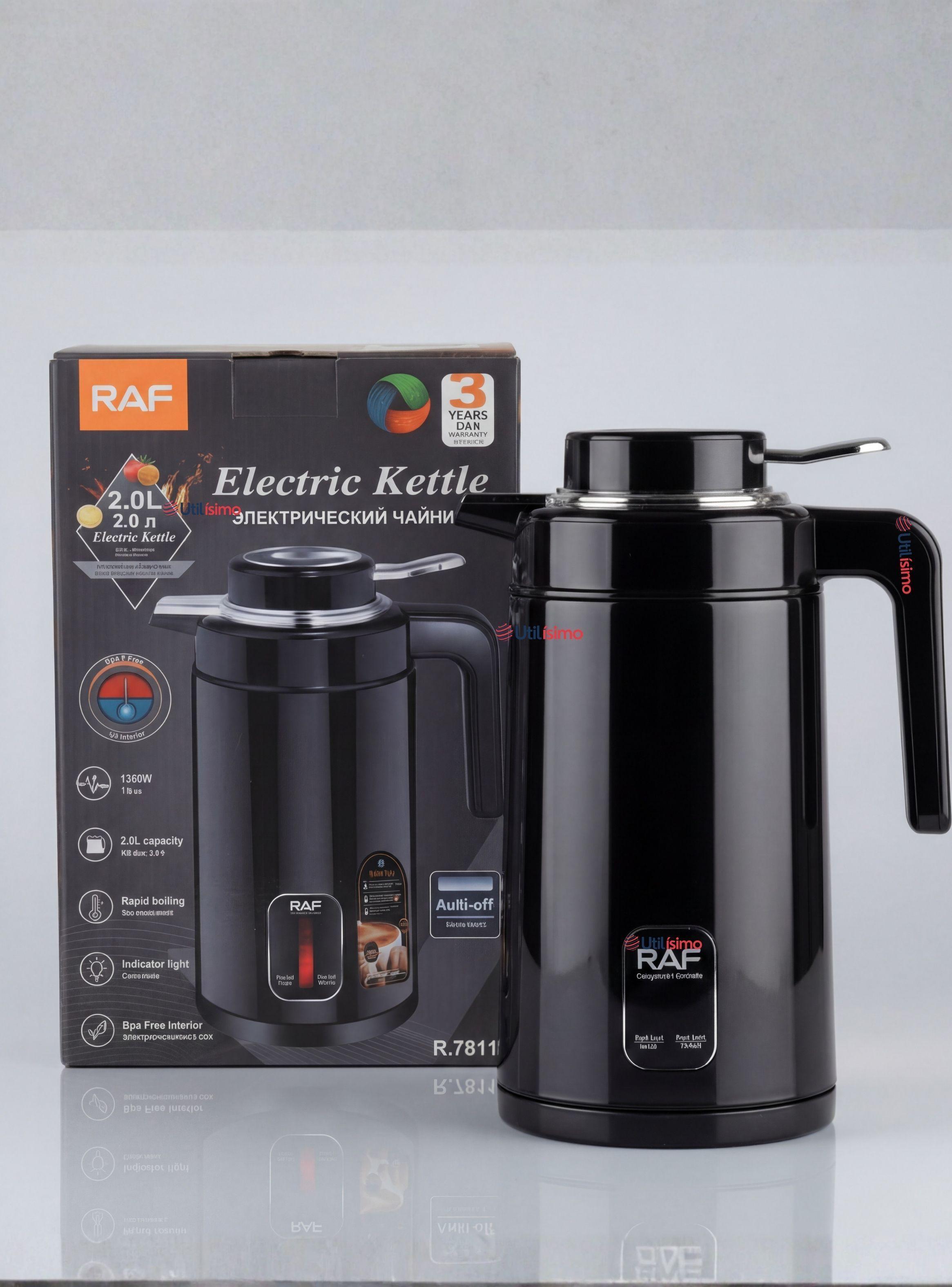 Termo Hervidor Eléctrico RAF 1360W Capacidad 2 Litros Colores Surtidos-0