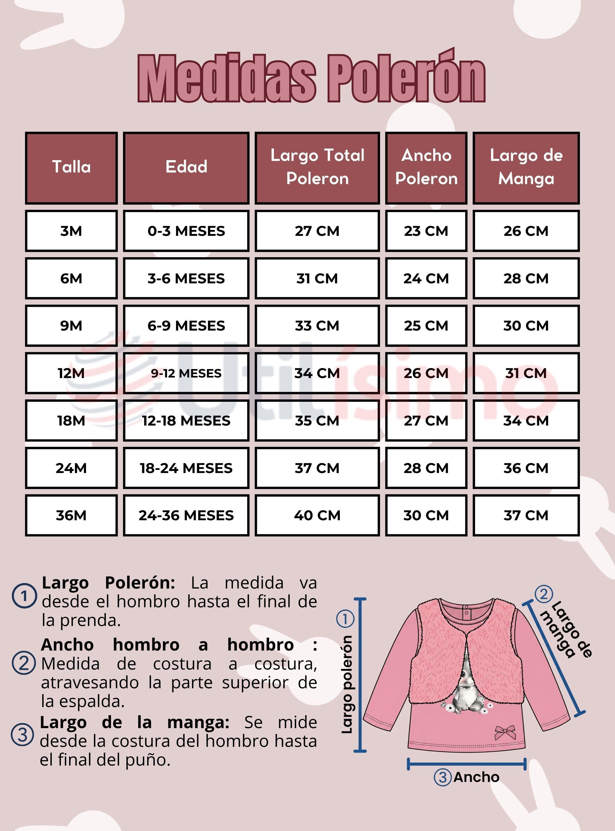 Conjunto Buzo Polera Chaleco 3 Piezas Tedmimak Bebé Niña Beautiful Bunny-4