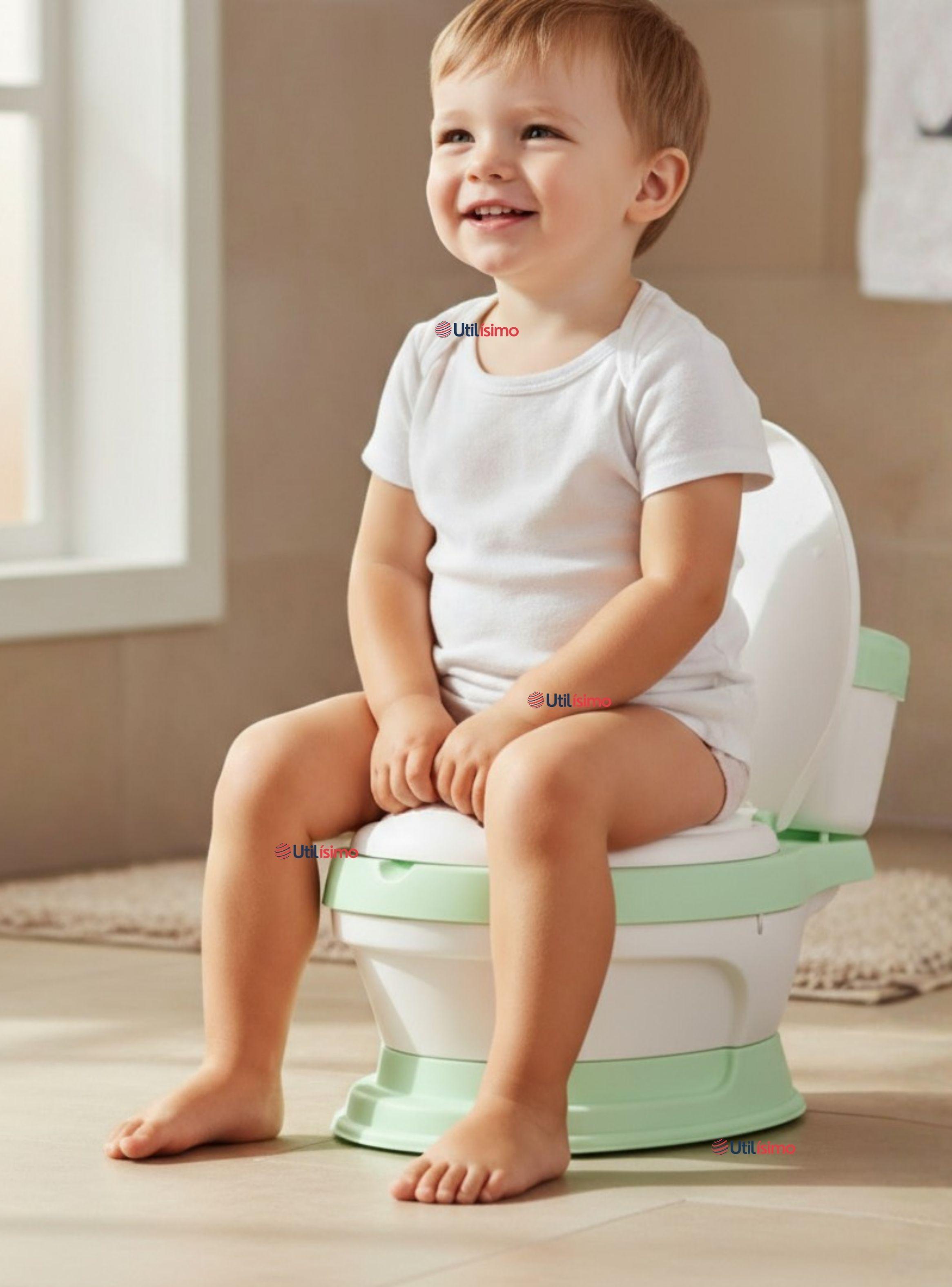 Pelela Inodoro Baño Entrenador Portátil para Niño Surtido Asiento Acojinado-0