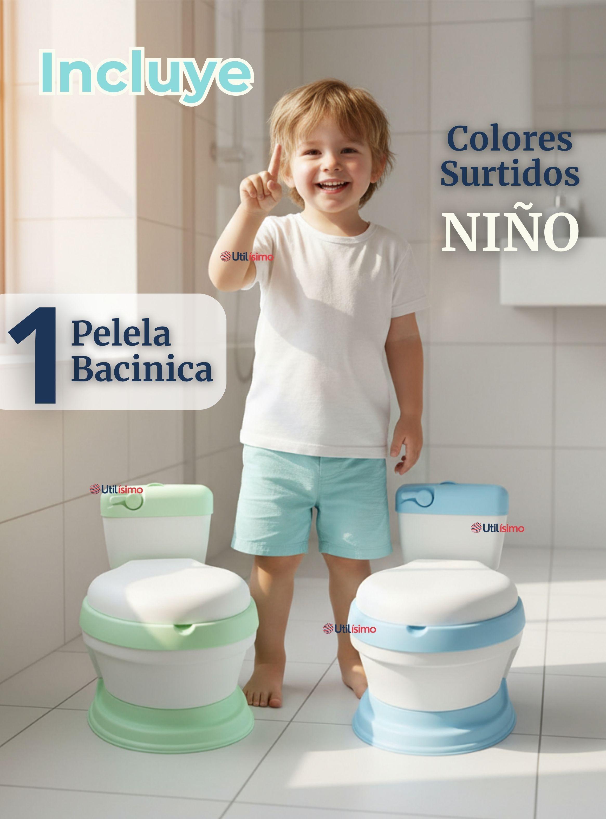 Pelela Inodoro Baño Entrenador Portátil para Niño Surtido Asiento Acojinado-1