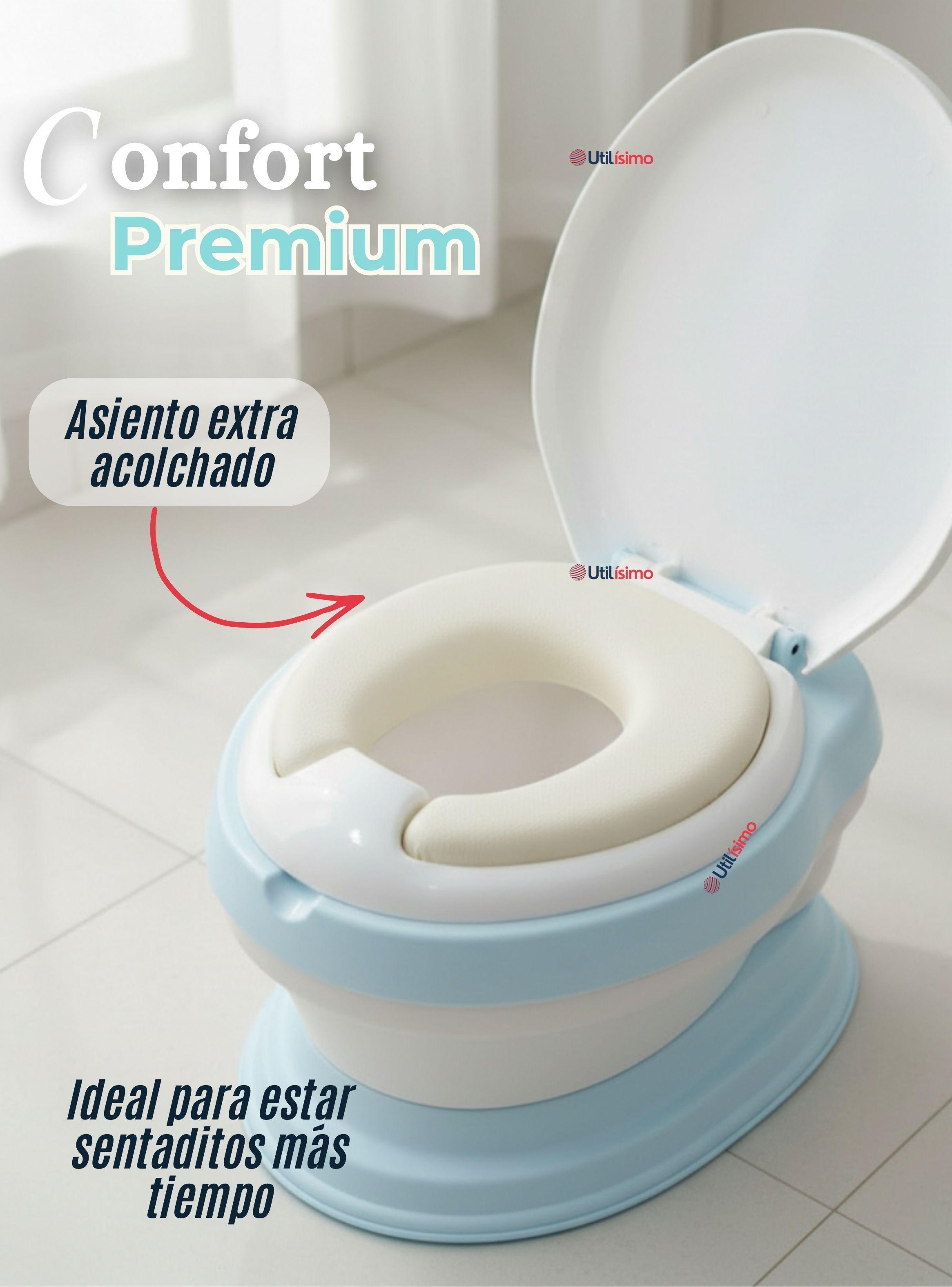 Pelela Inodoro Baño Entrenador Portátil para Niño Surtido Asiento Acojinado-4