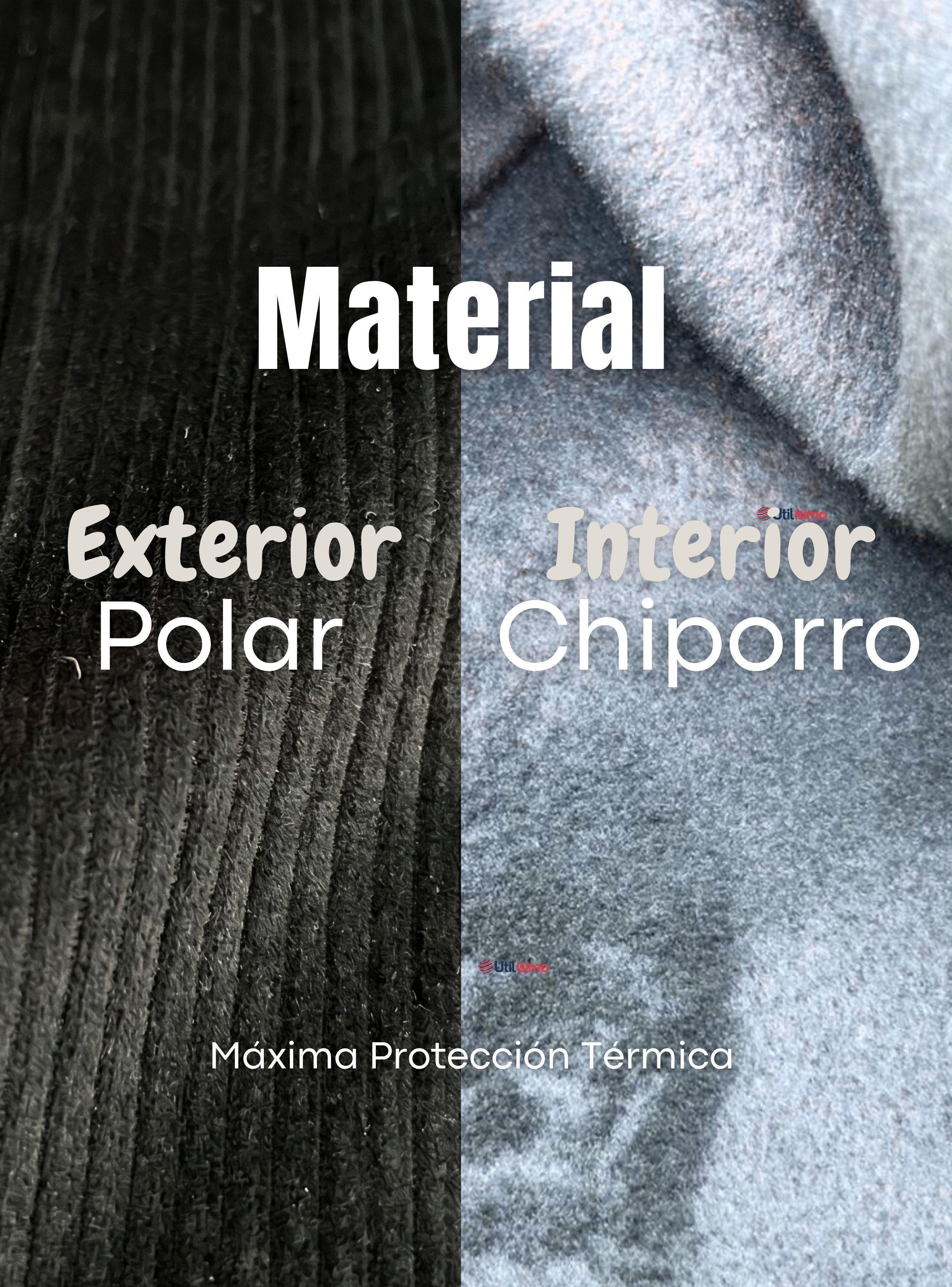 Pantalón Palazzo Polar Con Chiporro Niña Calza Elasticada Térmica Negra-7