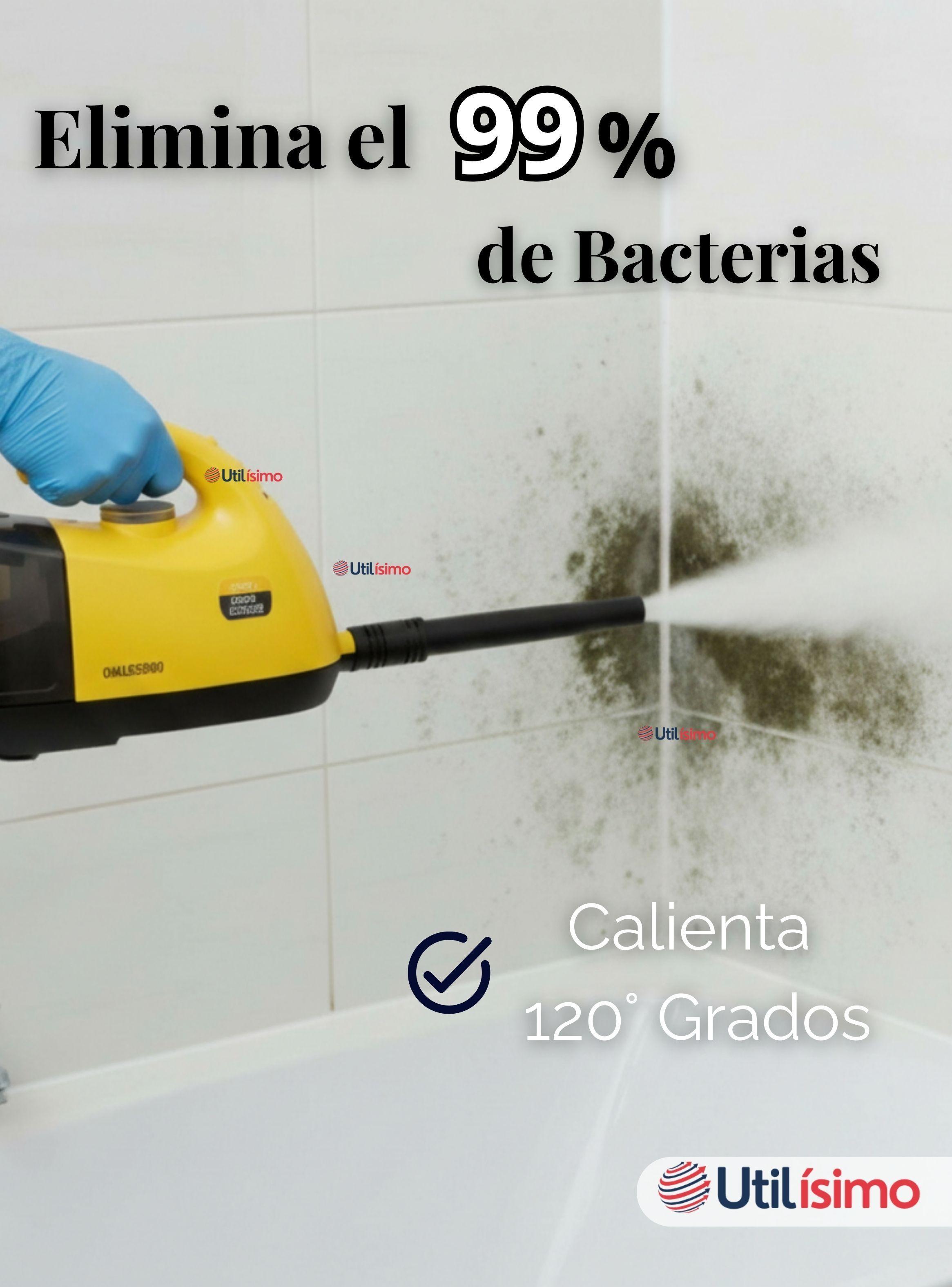 Limpiador A Vapor Sanitizador Multiuso de 1800w Amarillo 1000ml Multifunción 15 En 1-4