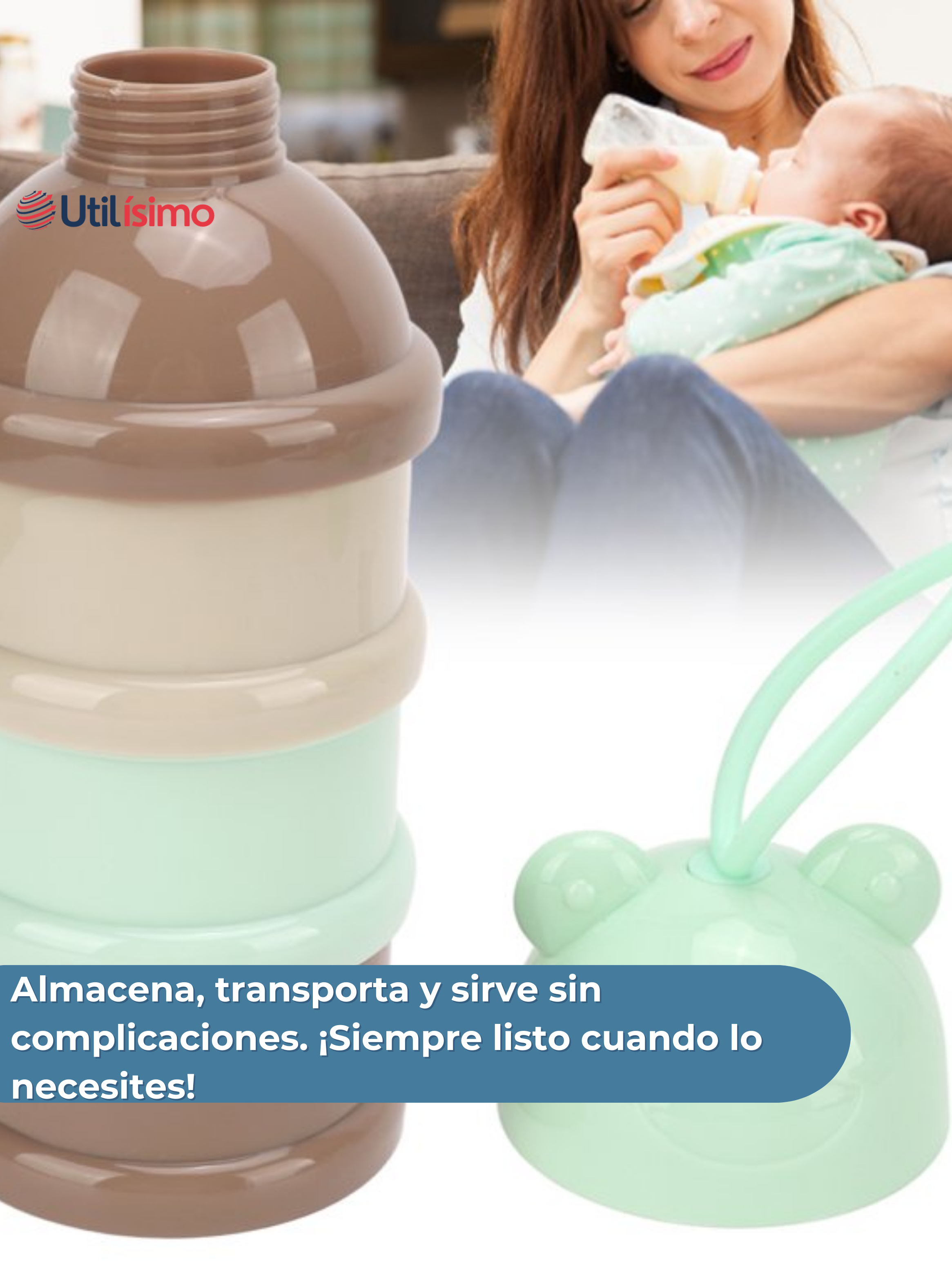 Dispensador De Alimentos Portátil Multicapa Libre de BPA Bebés Niño-4
