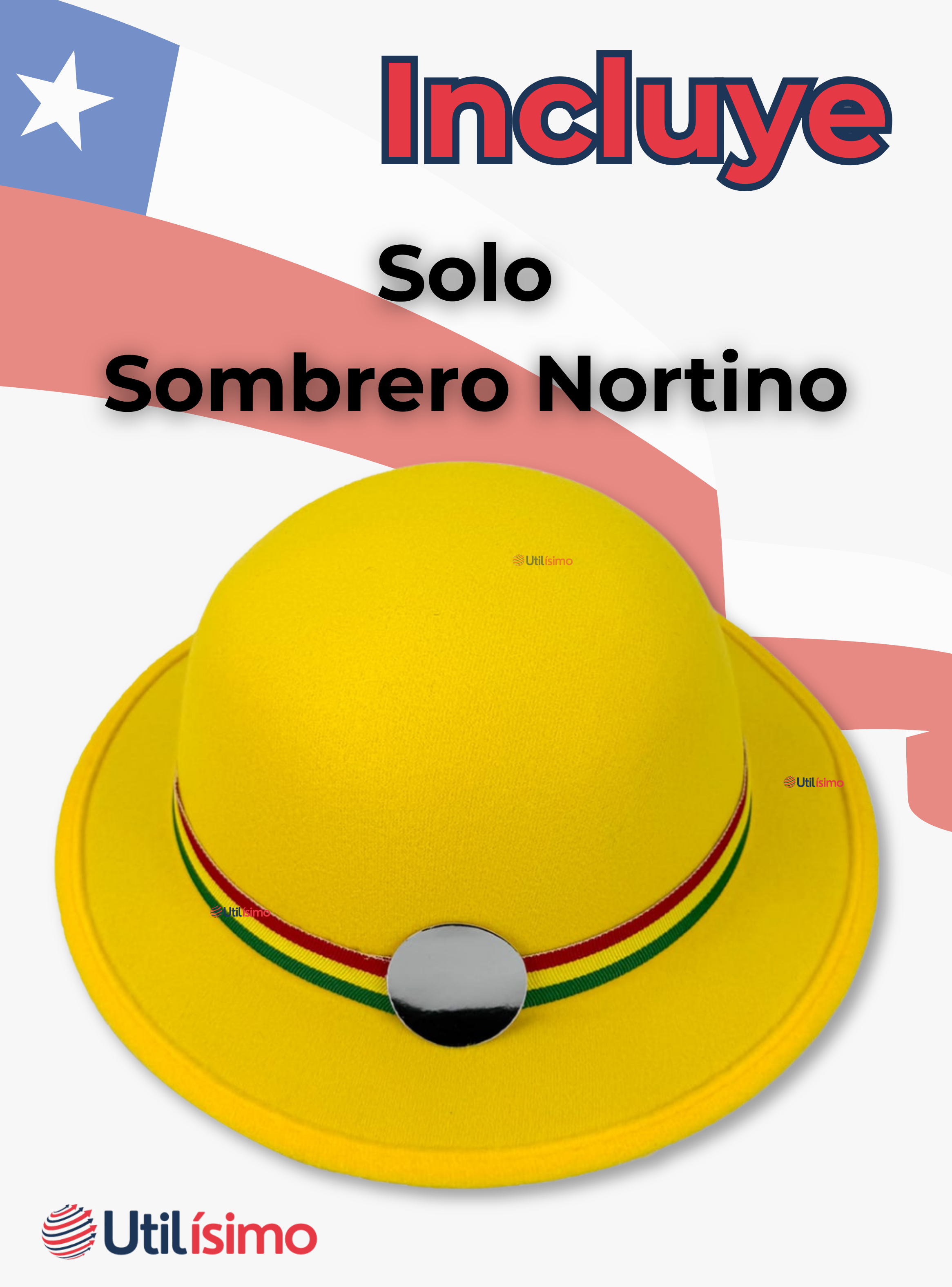 Sombrero Nortino Niña Amarillo Fiestas Patrias Baile Nortino-4